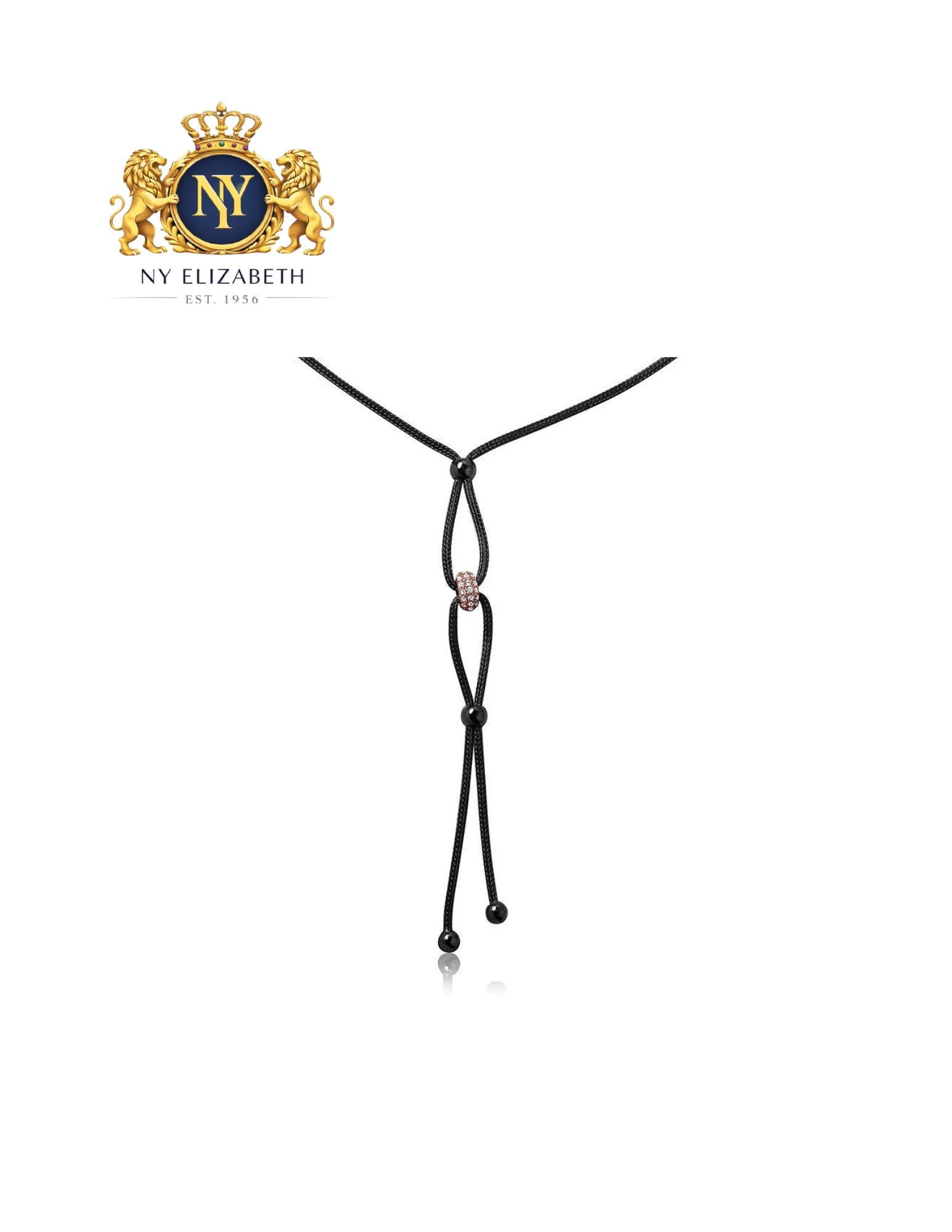 SILVER 925 BLACK RHODIUM ROSE GOLD PLATED NECKLACE: Silver 925 Black Rhodium CZ Rose Gold Plated Necklace Metal: 925 Sterling Silver Plating: Nickel Free Black Rhodium and Rose Gold Plated Stone: Cubic Zirconia Stones Length: 16-18 inch Adjustable Chai