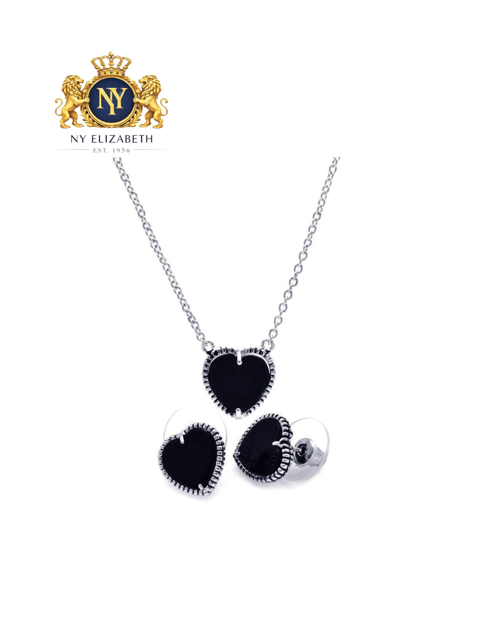 SILVER 925 RHODIUM PLATED EARRING AND NECKLACE SET: Silver 925 Rhodium Plated Earring and Necklace Set Metal: 925 Sterling Silver Plating: Nickel Free Rhodium Plated Length: None Accessories: None Notice: When purchasing pre-owned goods, please refer t