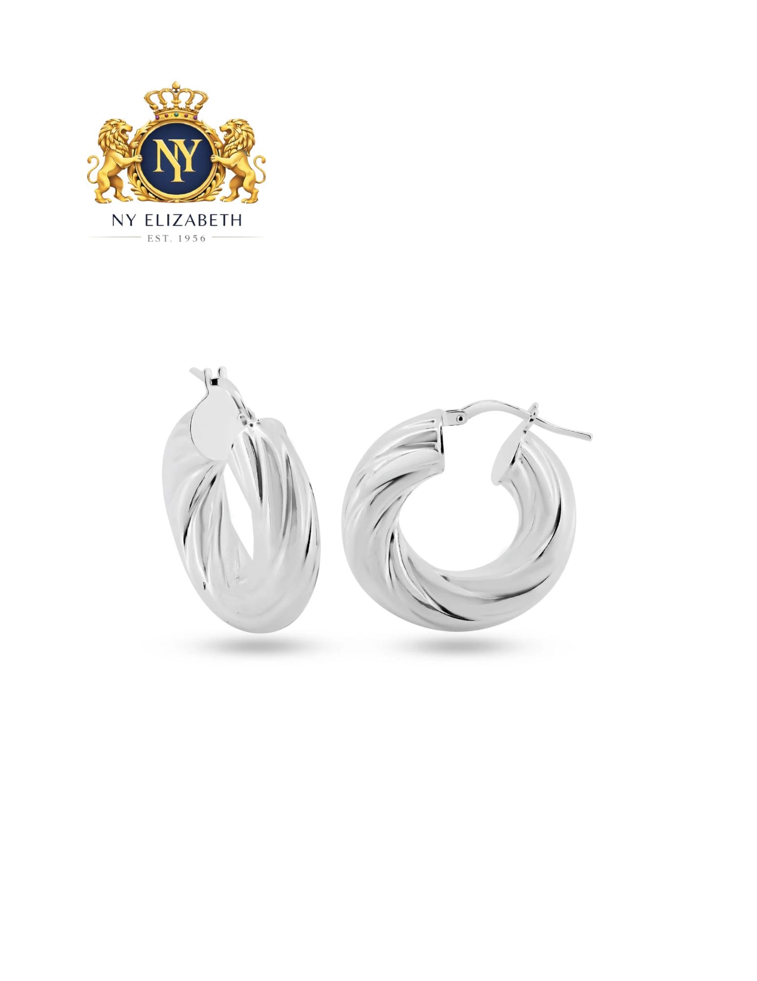 RHODIUM PLATED 925 STERLING SILVER SILVER INNER SIZE EARRINGS: Rhodium Plated 925 Sterling Silver Silver Inner Size Earrings Metal: 925 Sterling Silver Plating: High Polished | Anti Tarnish Weight: 8 grams Length: None Accessories: None Notice: When purchasing