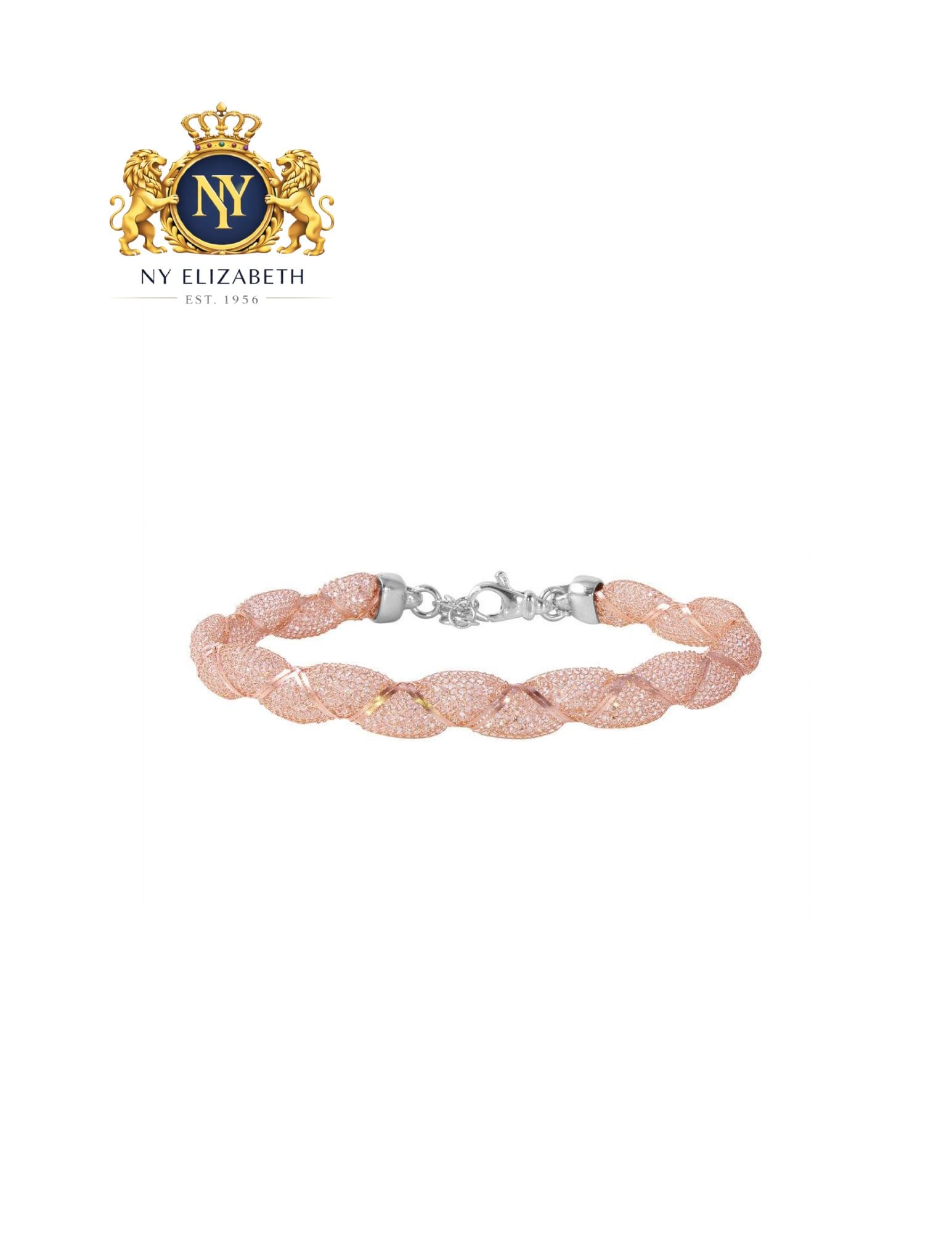 SILVER 925 ROSE GOLD PLATED ITALIAN BRACELET: Silver 925 Rose Gold Plated CZ Italian Bracelet Metal: 925 Sterling Silver Plating: Rose Gold Plated Stone: cubic zirconia Length: None Accessories: None Notice: When purchasing pre-owned goods, pl