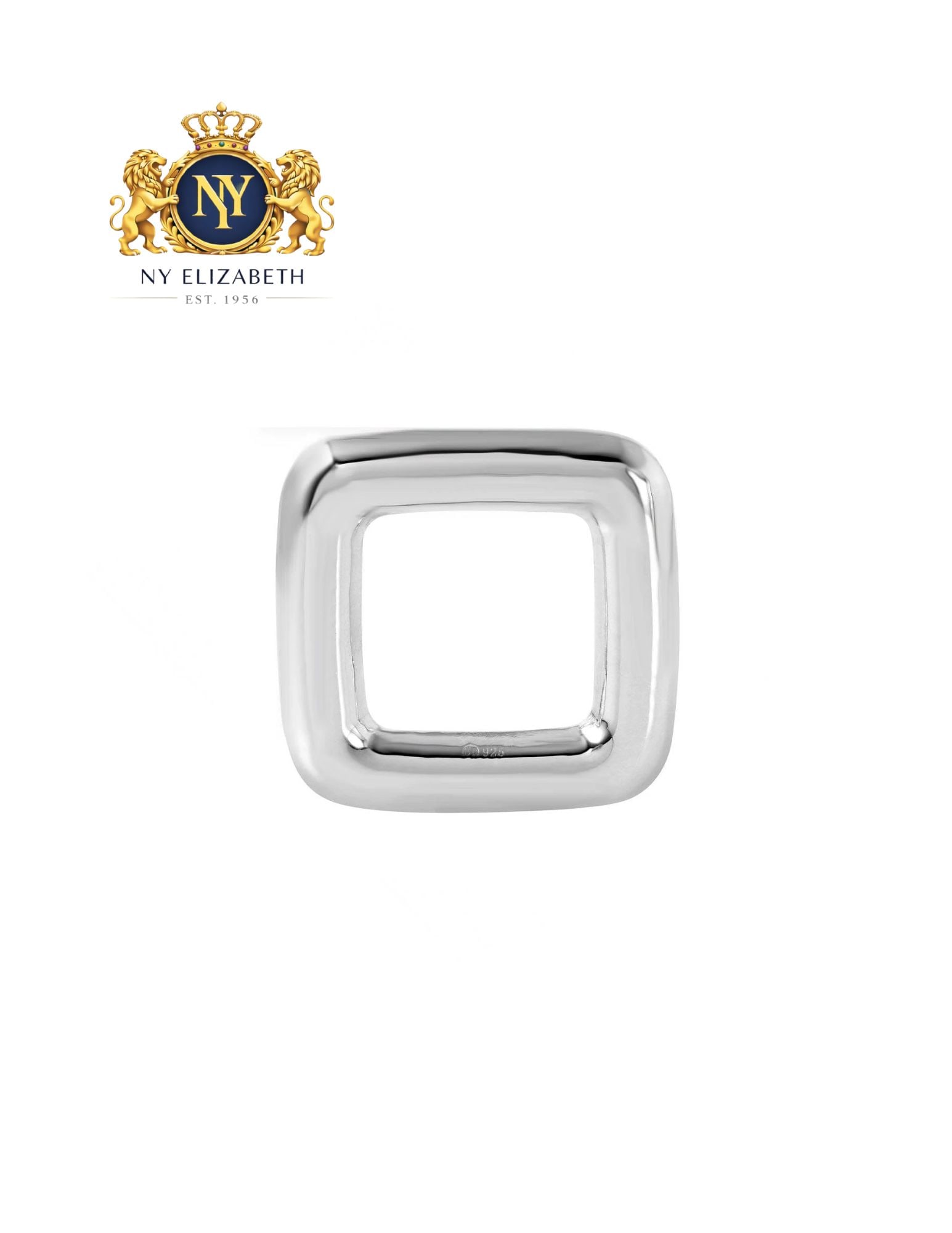 SILVER 925 LARGE SQUARE FASHION PENDANT: Silver 925 Large Square Fashion Pendant Metal: 925 Sterling Silver Plating: Nickle Free Rhodium Plating Length: None Accessories: None Notice: When purchasing pre-owned goods, please refer to the