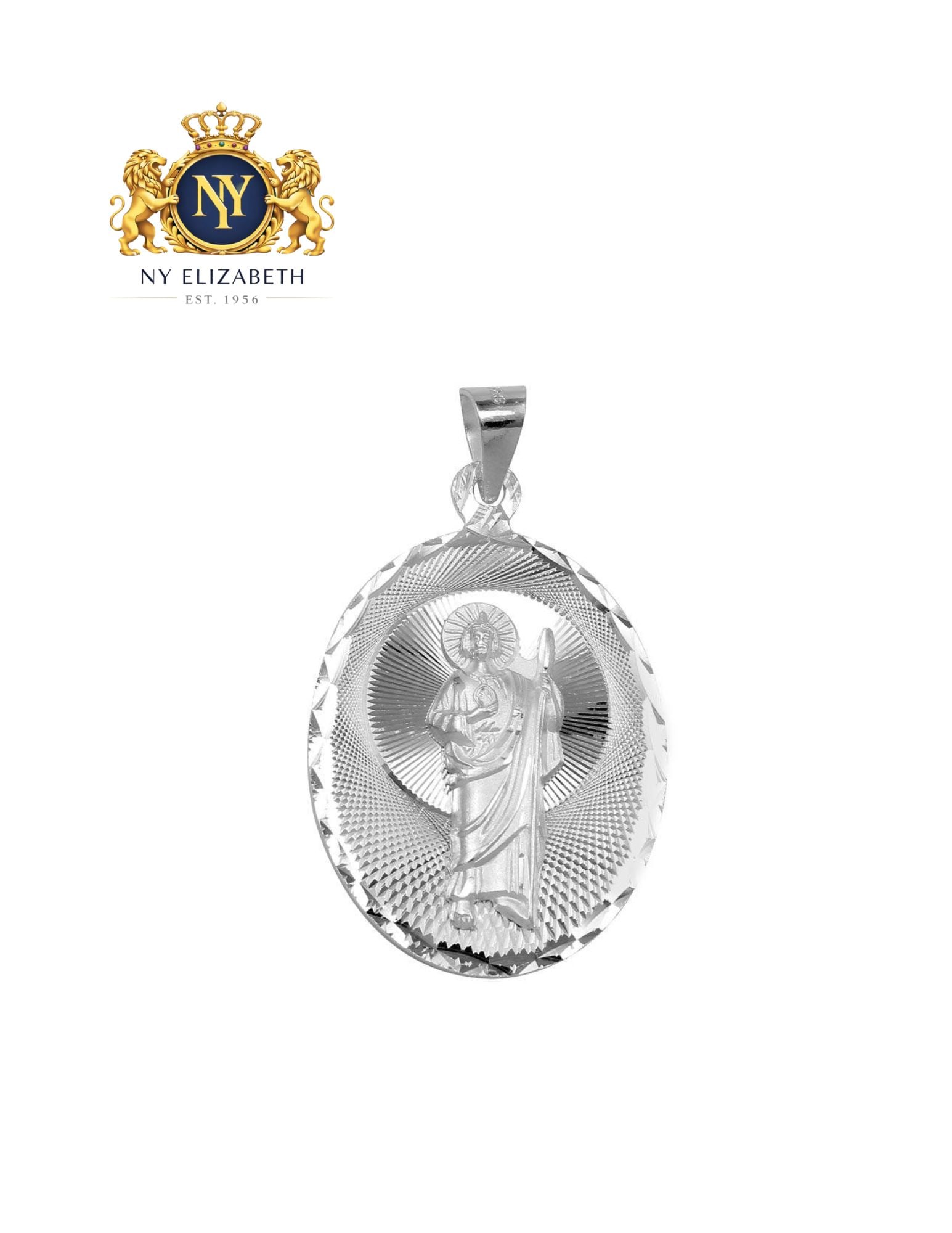 HIGH POLISHED 925 STERLING SILVER DC OVAL MEDALLION PENDANT: High Polished 925 Sterling Silver DC Oval Medallion Pendant Metal: 925 Sterling Silver Plating: High Polished Dimensions: 26mm x 45mm Weight: 8.7 grams Length: None Accessories: None Notic