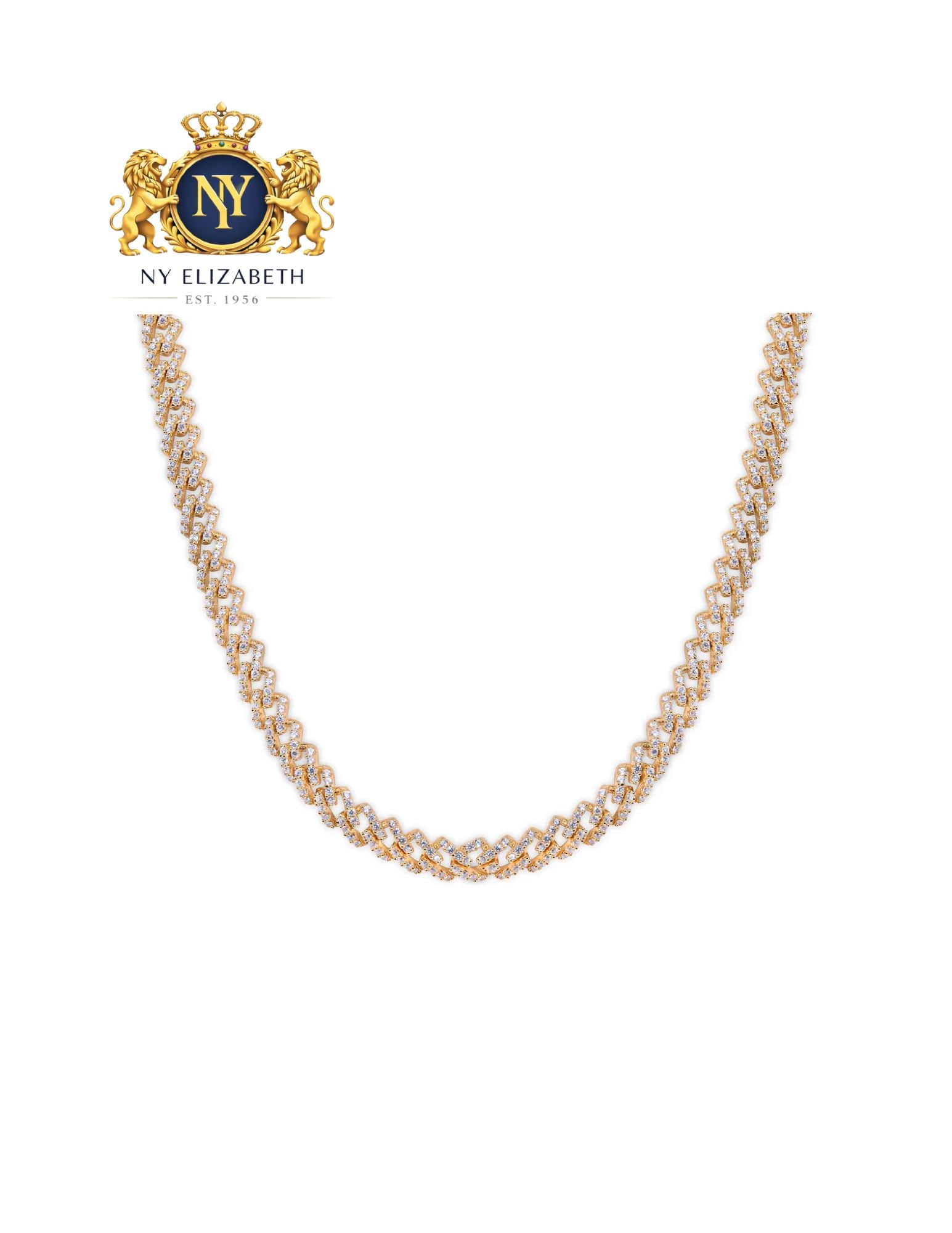 GOLD PLATED 925 STERLING SILVER ENCRUSTED CHAIN OR BRACELET: Gold Plated 925 Sterling Silver CZ Encrusted Chain or Bracelet Metal: 925 Sterling Silver Plating: Nickel Free Rhodium Plated Stone: Clear CZ Weight: 23.1 grams Length: 16Inches Accessories: None