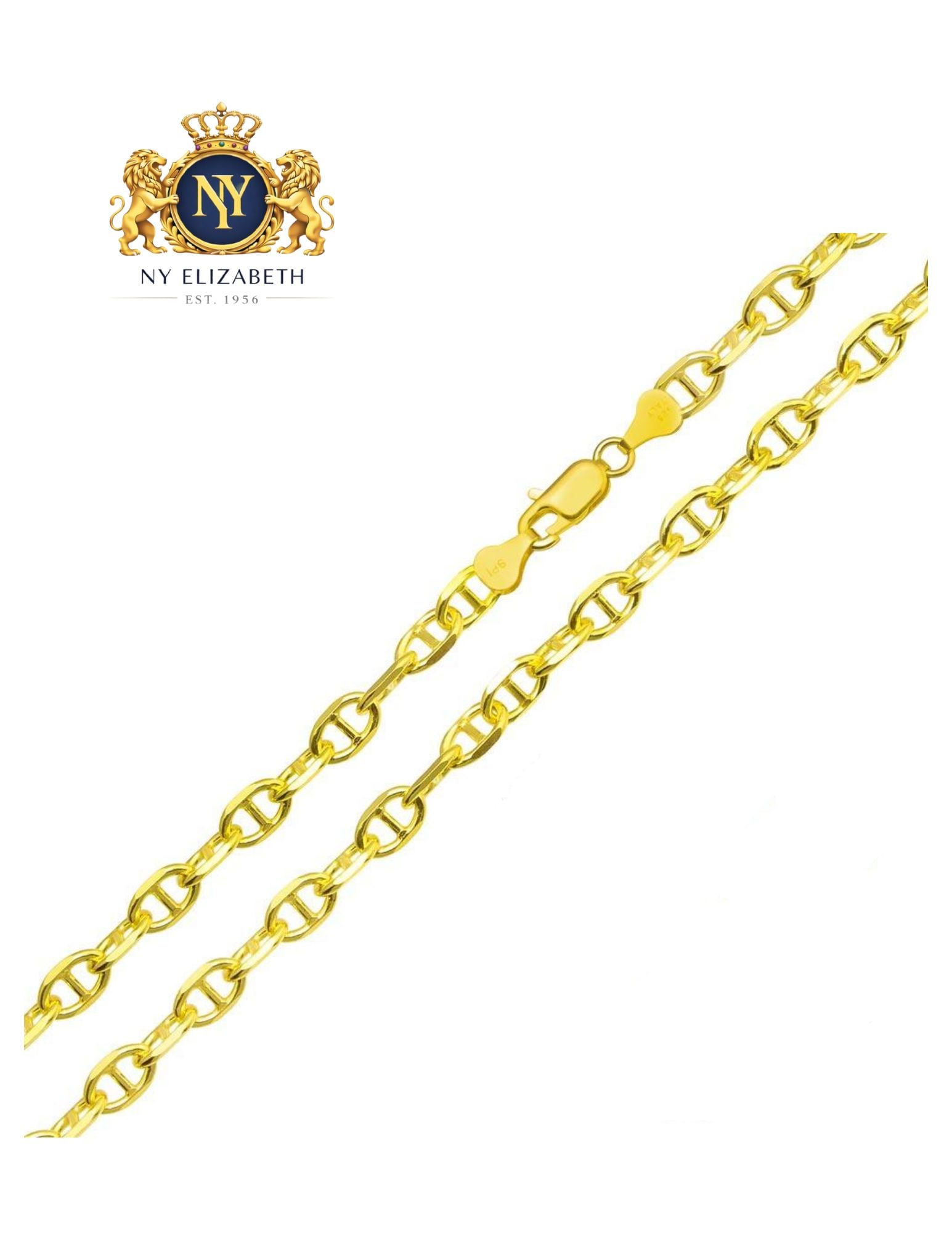 925 STERLING SILVER CROSS MARINA CHAIN OR BRACELET: 925 Sterling Silver Cross Marina Chain or Bracelet Metal: 925 Sterling Silver Plating: Gold Plated Weight: 32.1 grams Length: 24Inches Accessories: None Notice: When purchasing pre-owned goods, ple