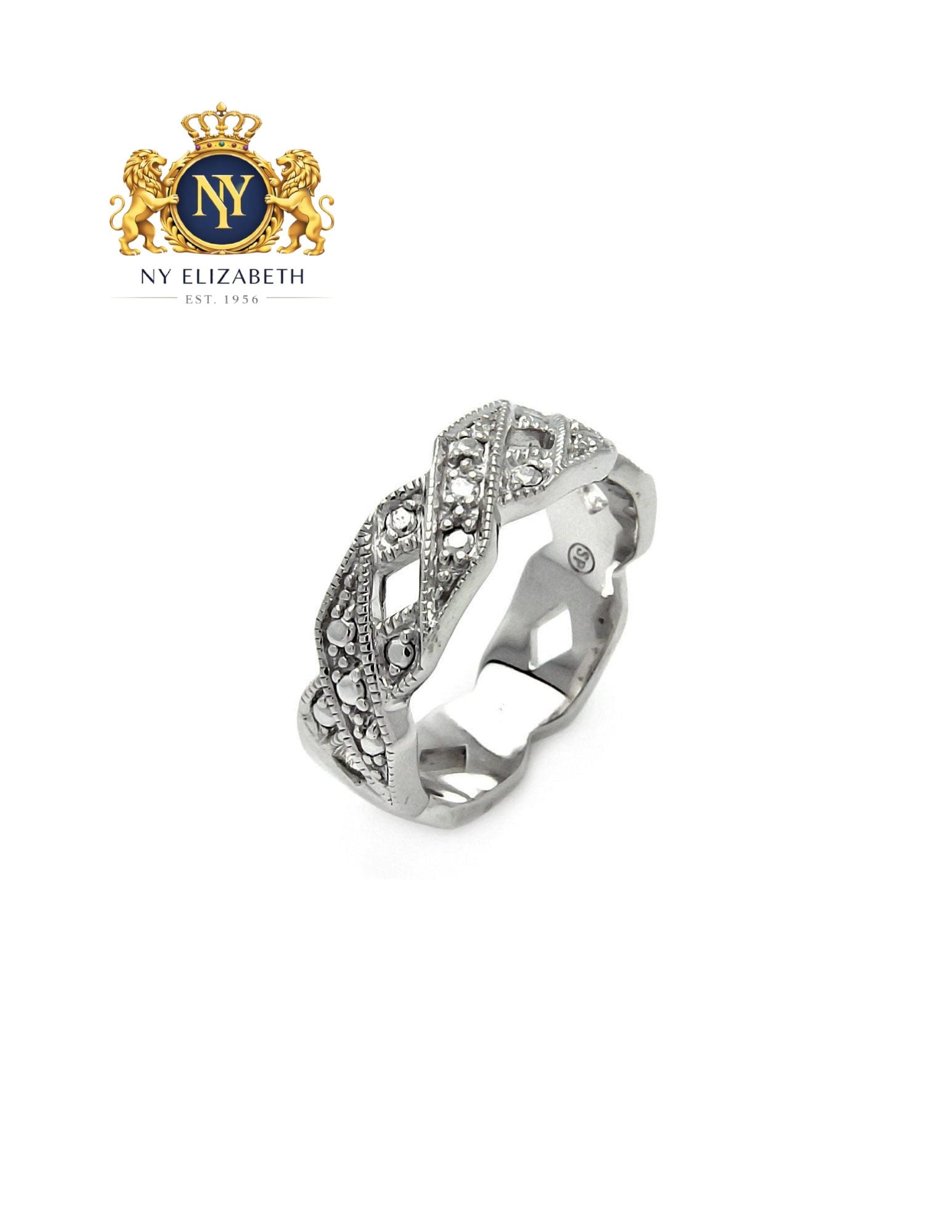 SILVER 925 RHODIUM PLATED RING: Silver 925 Rhodium Plated CZ Ring Metal: 925 Sterling Silver Plating: Nickel Free Rhodium Plated Ring Size:: 9 US Accessories: None Notice: When purchasing pre-owned goods, please refer to the photos 