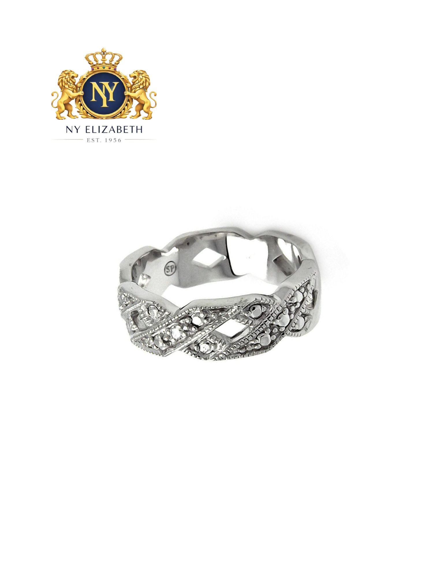 SILVER 925 RHODIUM PLATED RING - 2