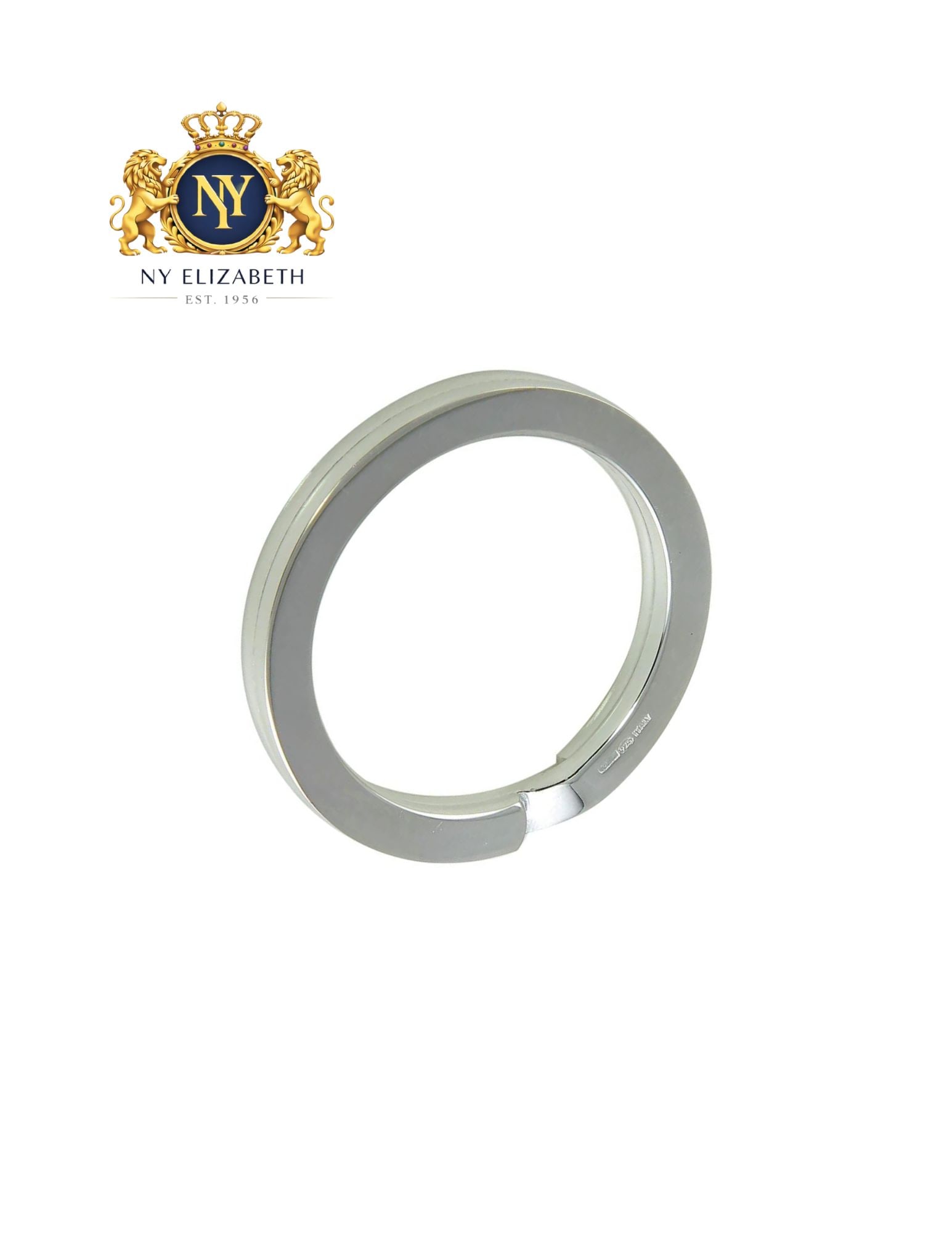 HIGH POLISHED 925 STERLING SILVER CIRCLE KEYCHAIN: High Polished 925 Sterling Silver Circle Keychain Metal: 925 Sterling Silver Plating: High Polished Dimensions: 33.7mm x 33.7mm Weight: 12.1 Grams Length: None Accessories: None Notice: Wh