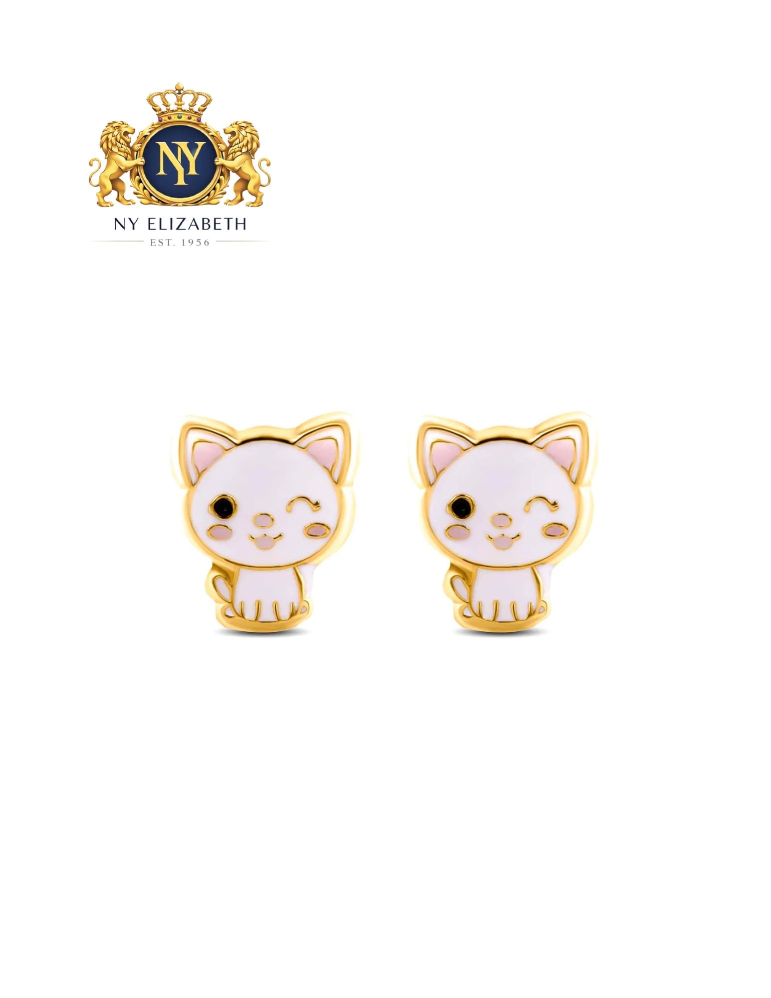 14 KARAT YELLOW MICHI CAT SCREW BACK EARRINGS: 14 Karat Yellow Michi Cat Screw Back Earrings Metal: 14k Gold Dimensions: 7.7mm x 9mm Weight: 0.36 grams Length: None Accessories: None Notice: When purchasing pre-owned goods, please refer to the