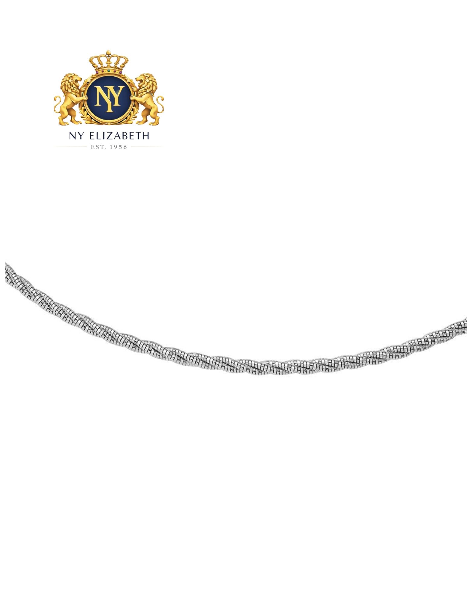925 STERLING SILVER THREE LAYER TWISTED OMEGA SPRING CHAIN: 925 Sterling Silver Three Layer Twisted Omega Spring Chain Metal: 925 Sterling Silver Plating: Rhodium Plated Weight: 12.3 grams Length: 16Inches Accessories: None Notice: When purchasing pre-owned