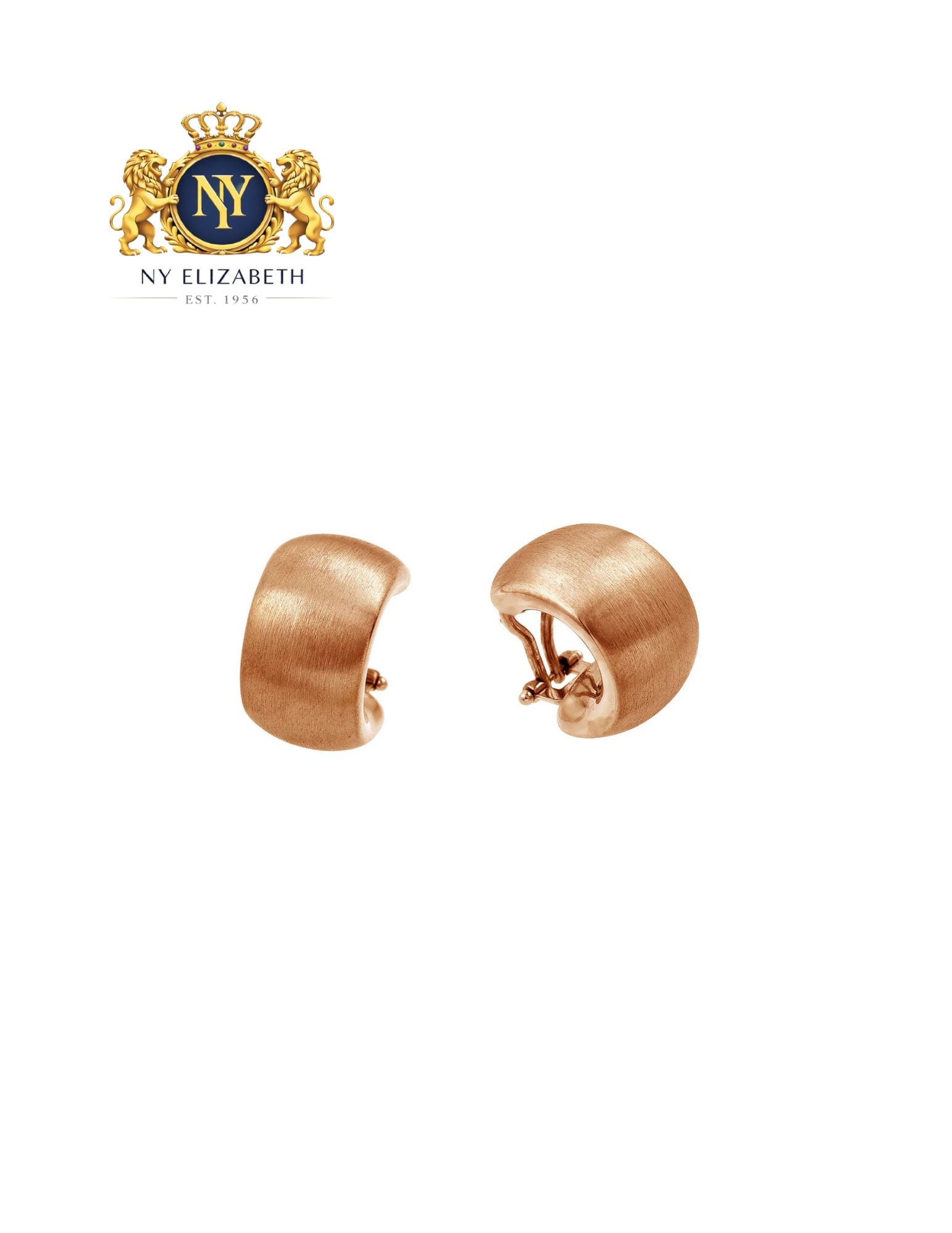 925 SILVER MATTE FINISH ROSE GOLD PLATED HOOP EARRINGS: 925 Silver Matte Finish Rose Gold Plated Hoop Earrings Metal: 925 Sterling Silver Plating: Nickel Free Rose Gold Plated Dimensions: 13mm x 20.5mm Length: None Accessories: None Notice: When purchas