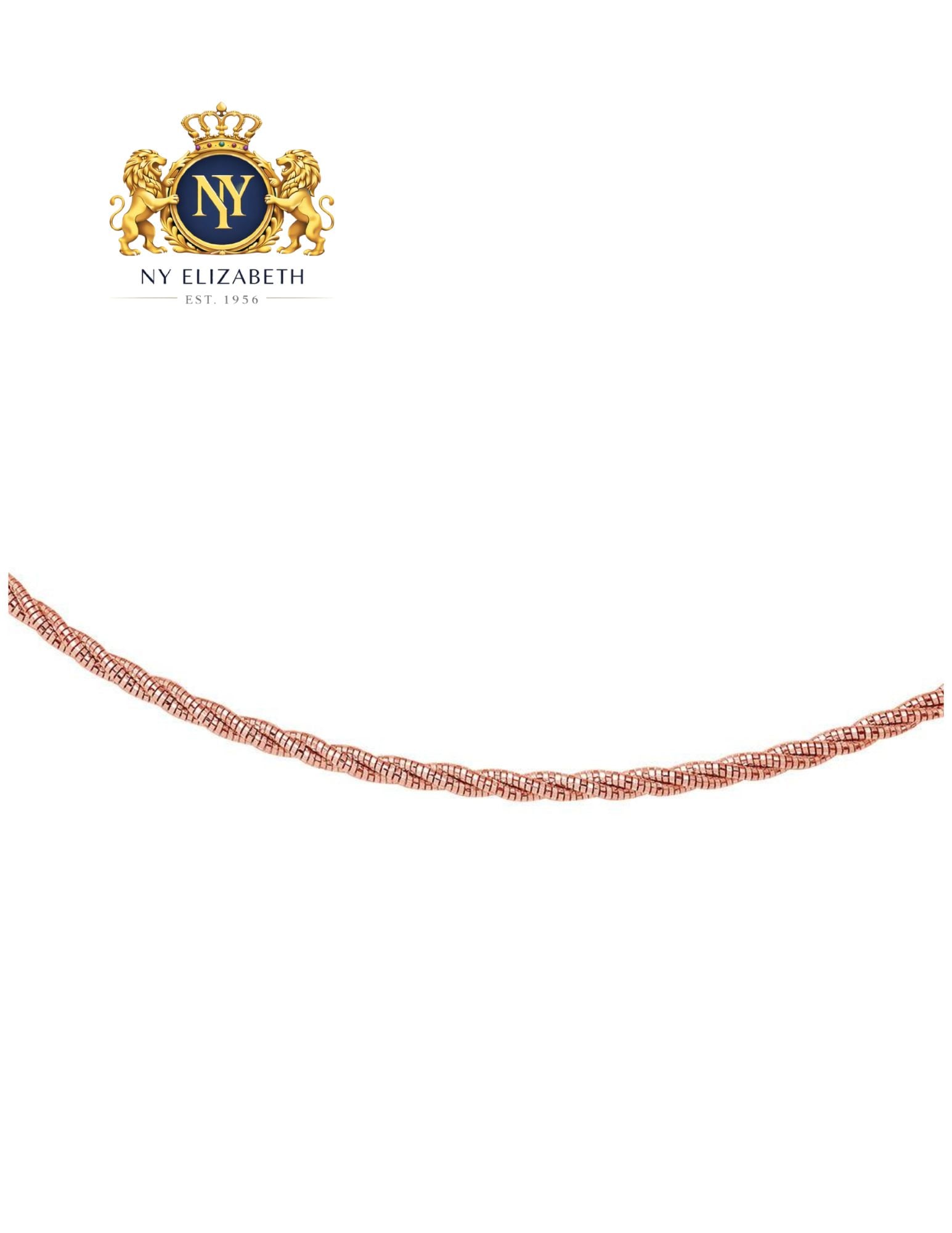 925 STERLING SILVER THREE LAYER TWISTED OMEGA SPRING CHAIN: 925 Sterling Silver Three Layer Twisted Omega Spring Chain Metal: 925 Sterling Silver Plating: Rose Gold Plated Weight: 12.3 grams Length: 16Inches Accessories: None Notice: When purchasing pre-own