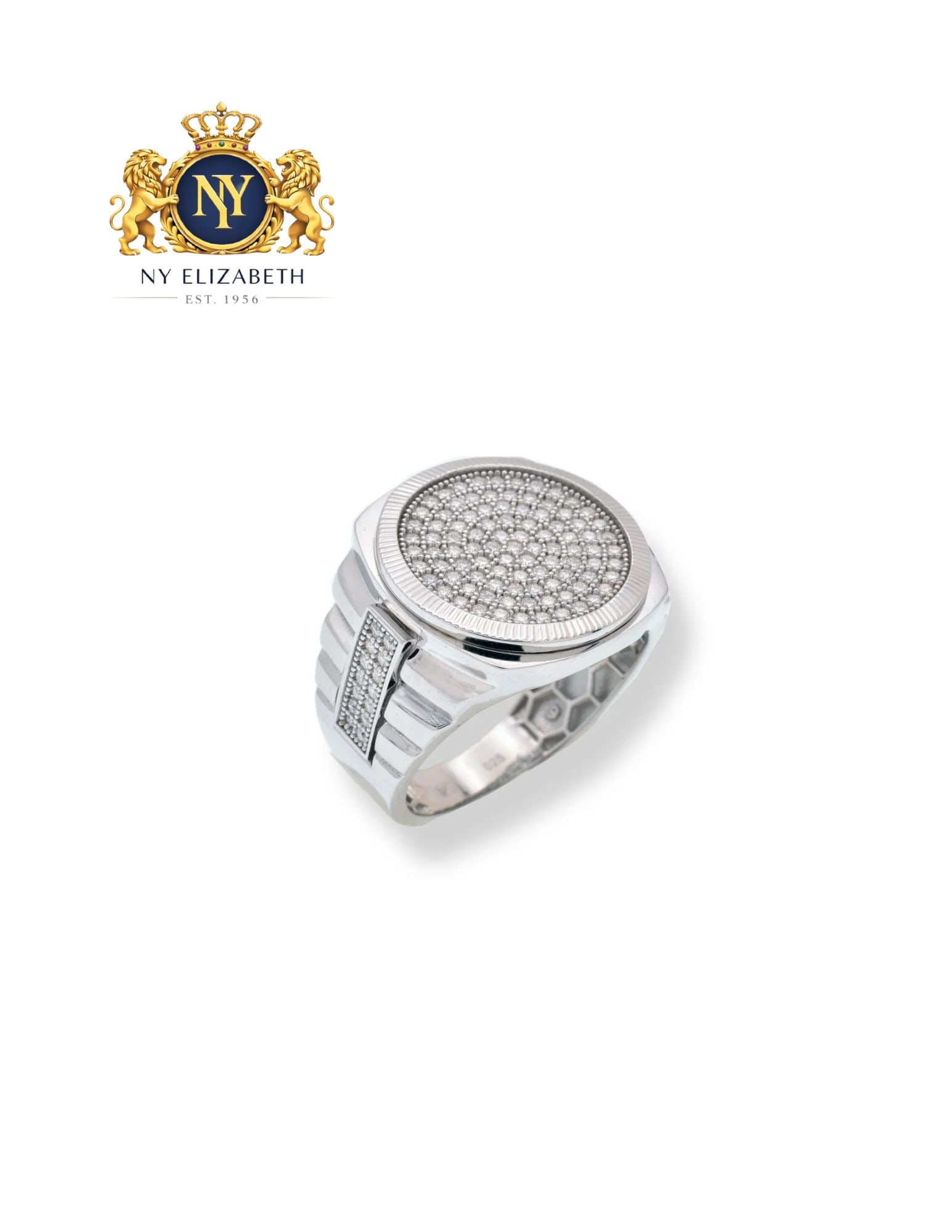 RHODIUM PLATED 925 STERLING SILVER MEN'S MOISSANITE STONE DIAMOND RING: Rhodium Plated 925 Sterling Silver Men's Moissanite Stone Diamond Ring Metal: 925 Sterling Silver Plating: Rhodium Plated Ring Size:: 9 US Accessories: None Notice: When purchasing pre-owned goods, pl