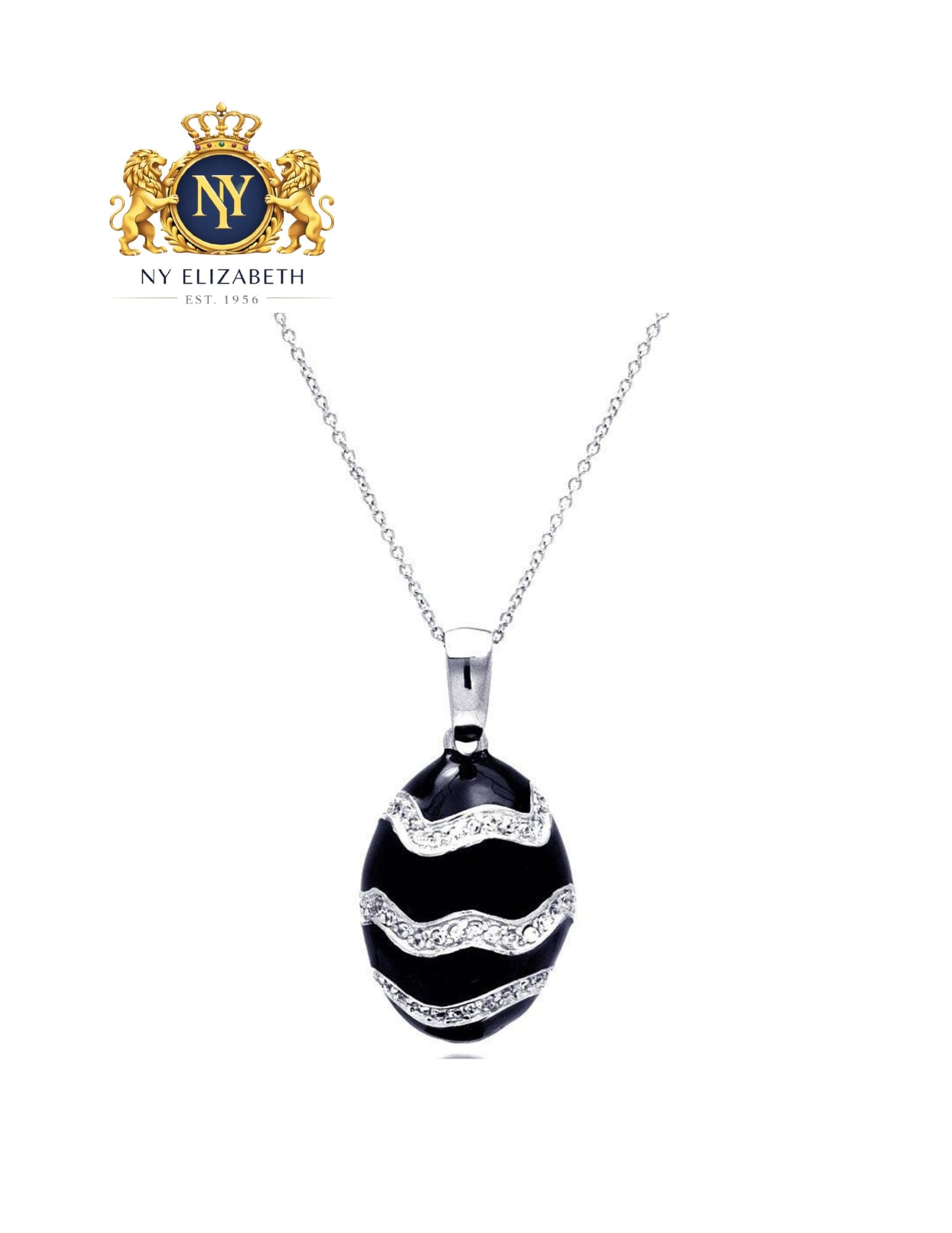 CLEARANCE-SILVER 925 RHODIUM PLATED PENDANT NECKLACE (1 of 3)