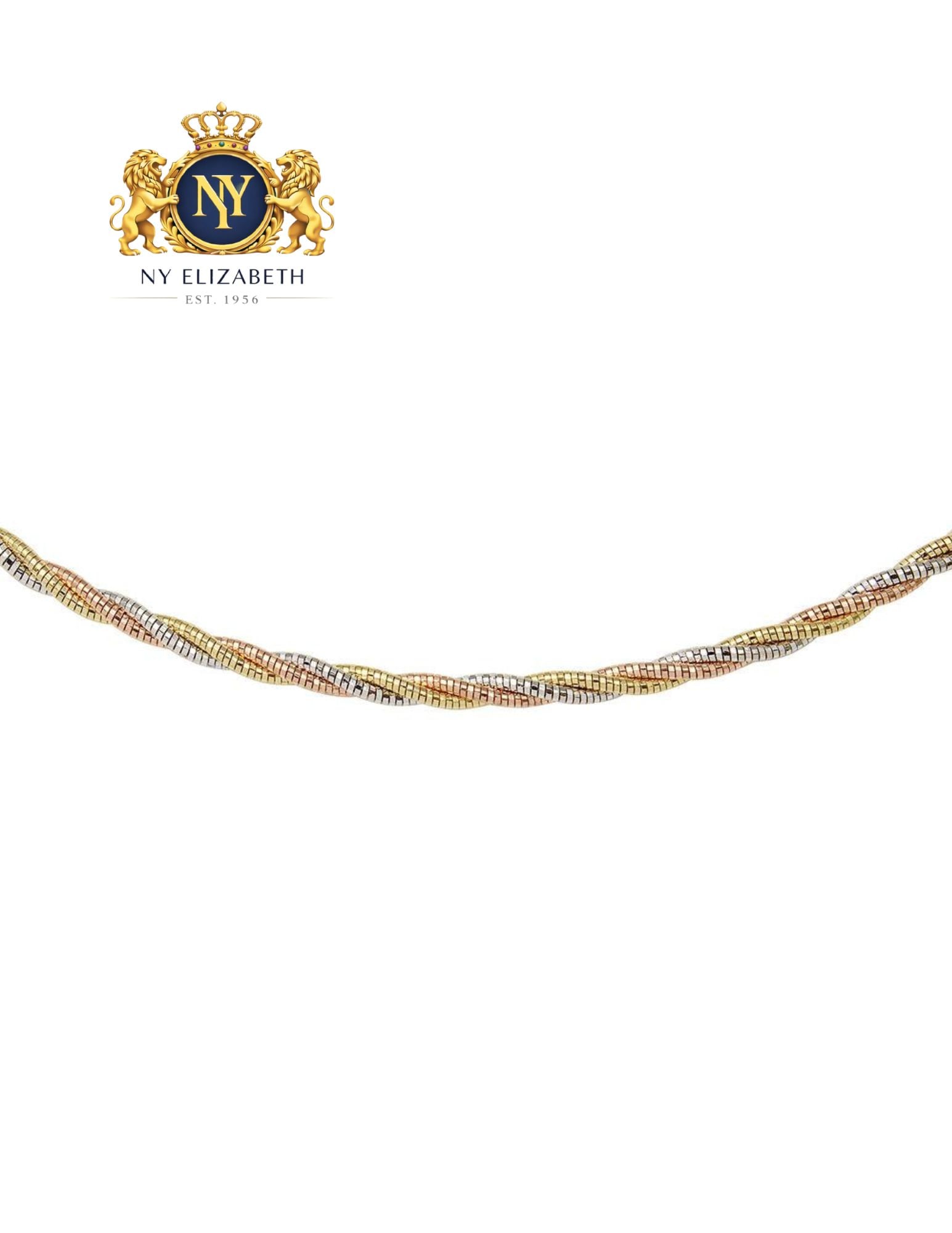 925 STERLING SILVER THREE LAYER TWISTED OMEGA SPRING CHAIN: 925 Sterling Silver Three Layer Twisted Omega Spring Chain Metal: 925 Sterling Silver Plating: Three-Tone Plated Weight: 15.3 grams Length: 20Inches Accessories: None Notice: When purchasing pre-ow