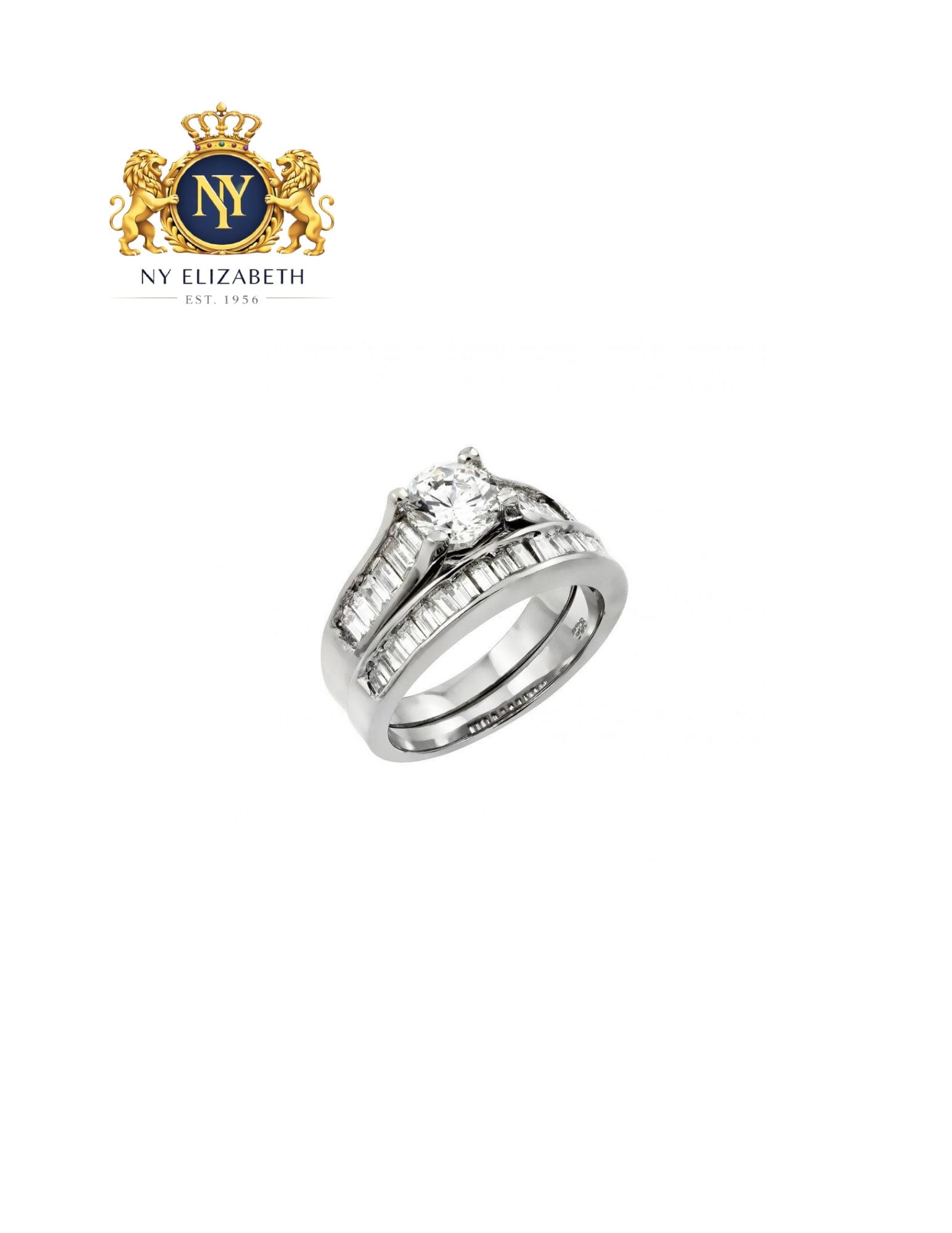SILVER 925 RHODIUM PLATED CLEAR BAGUETTE RING: Silver 925 Rhodium Plated Clear Baguette CZ Ring Metal: 925 Sterling Silver Plating: Nickel Free Rhodium Plated Stone: CZ Stones Ring Size:: 9 US Accessories: None Notice: When purchasing pre-owned