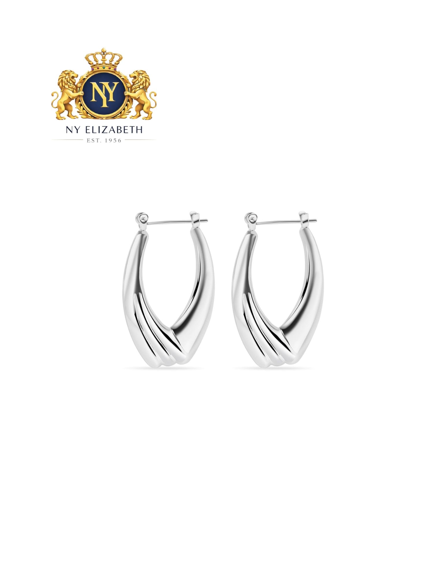 HIGH POLISHED 925 STERLING SILVER HOLLOW DROP HOOP EARRINGS: High Polished 925 Sterling Silver Hollow Drop Hoop Earrings Metal: 925 Sterling Silver Plating: Rhodium Plated Dimensions: 25.8mm x 39.2mm Length: None Accessories: None Notice: When purchasing pre