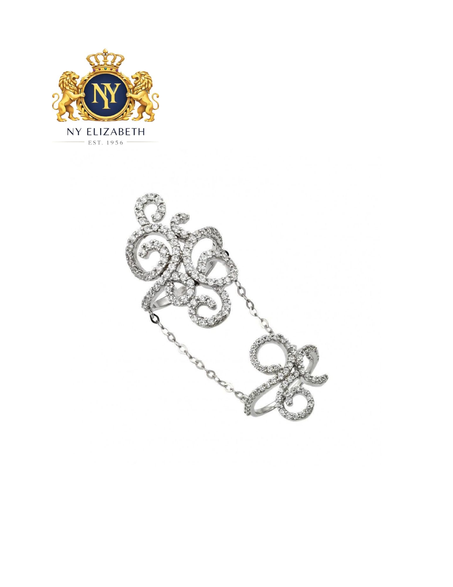 SILVER 925 RHODIUM PLATED SLAVE RING LINK WAVY SWIRL CURVE RING: Silver 925 Rhodium Plated Slave Ring Link Wavy Swirl Curve Ring Metal: 925 Sterling Silver Plating: Nickel Free Rhodium Plated Ring Size:: 7 US Accessories: None Notice: When purchasing pre-owned good