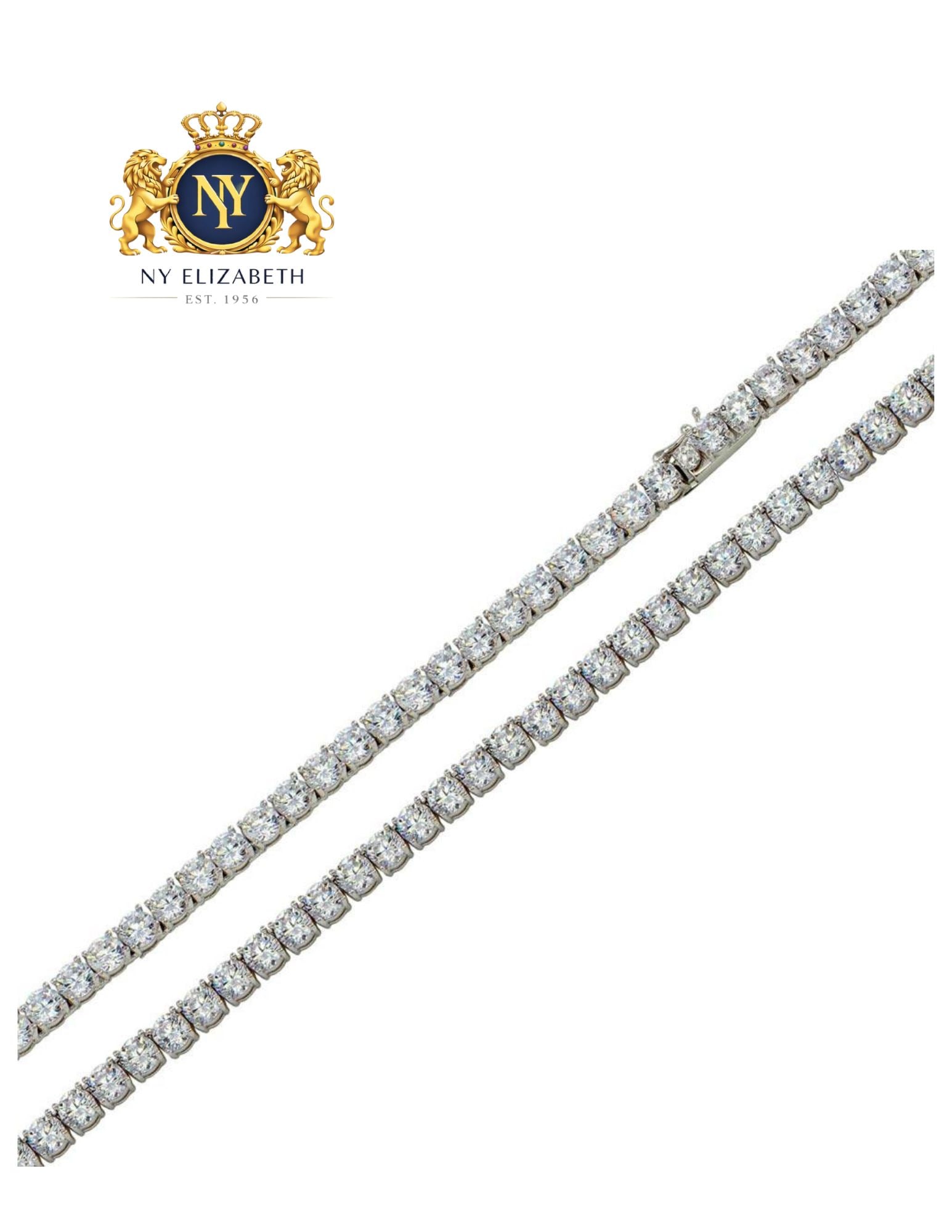 RHODIUM PLATED 925 STERLING SILVER NECKLACE AND BRACELET: Rhodium Plated 925 Sterling Silver CZ Necklace and Bracelet Metal: 925 Sterling Silver Plating: Rhodium Plated Stone: Clear CZ Stones Length: 16Inches Accessories: None Notice: When purchasing pre-