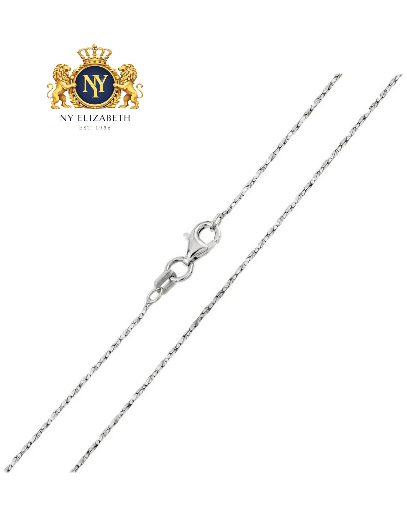 RHODIUM PLATED TWISTED DC CARDONO 015 CHAINS: Rhodium Plated Twisted DC Cardono 015 Chains Metal: 925 Sterling Silver Plating: Rhodium Plated Weight: 10.3 grams Length: 16Inches Accessories: None Notice: When purchasing pre-owned goods, please