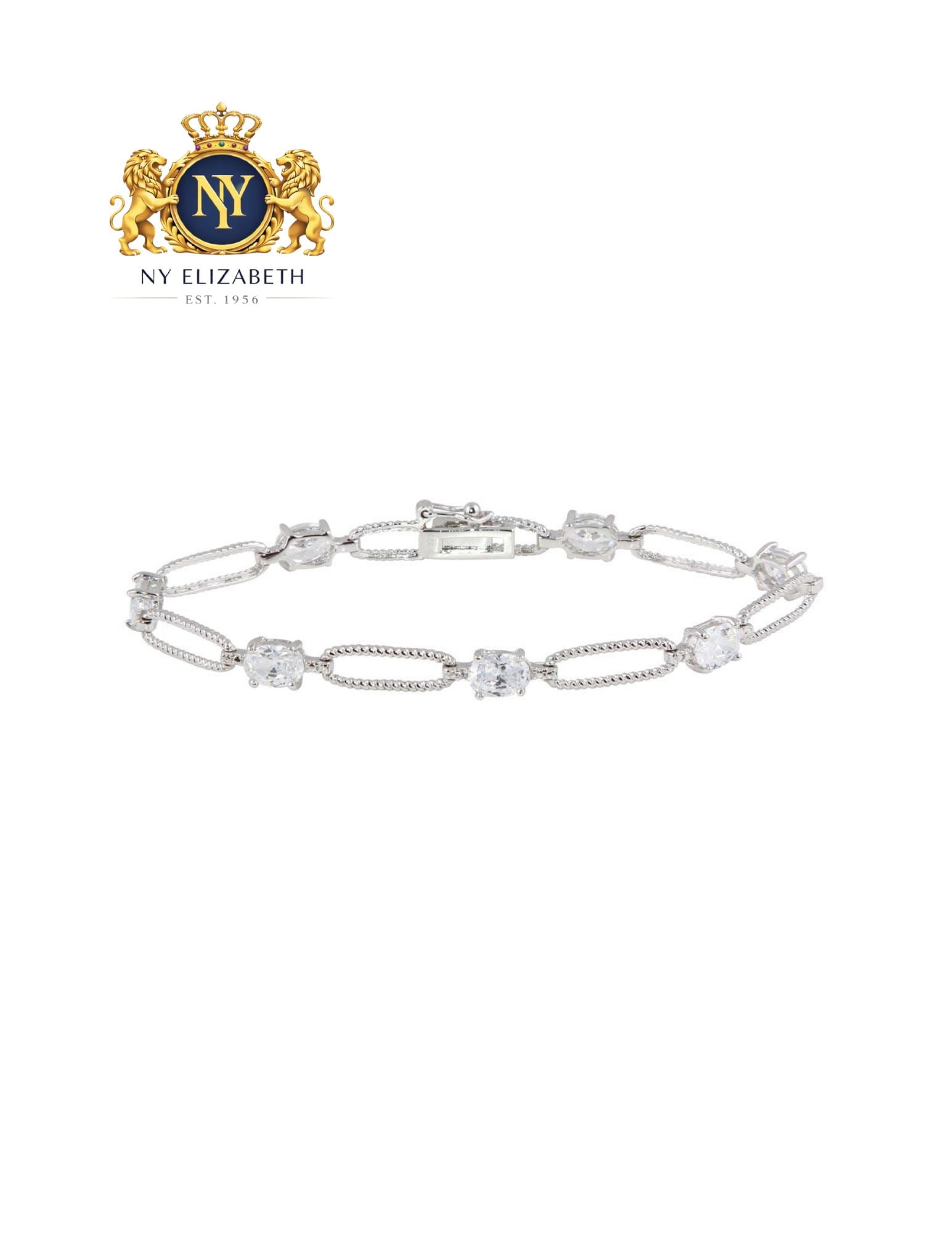 SILVER 925 RHODIUM PLATED CLEAR LARGE LINK BRACELET: Silver 925 Rhodium Plated Clear CZ Large Link Bracelet Metal: 925 Sterling Silver Plating: Nickel Free Rhodium Plated Stone: Clear CZ Stones Length: None Accessories: None Notice: When purchasing p
