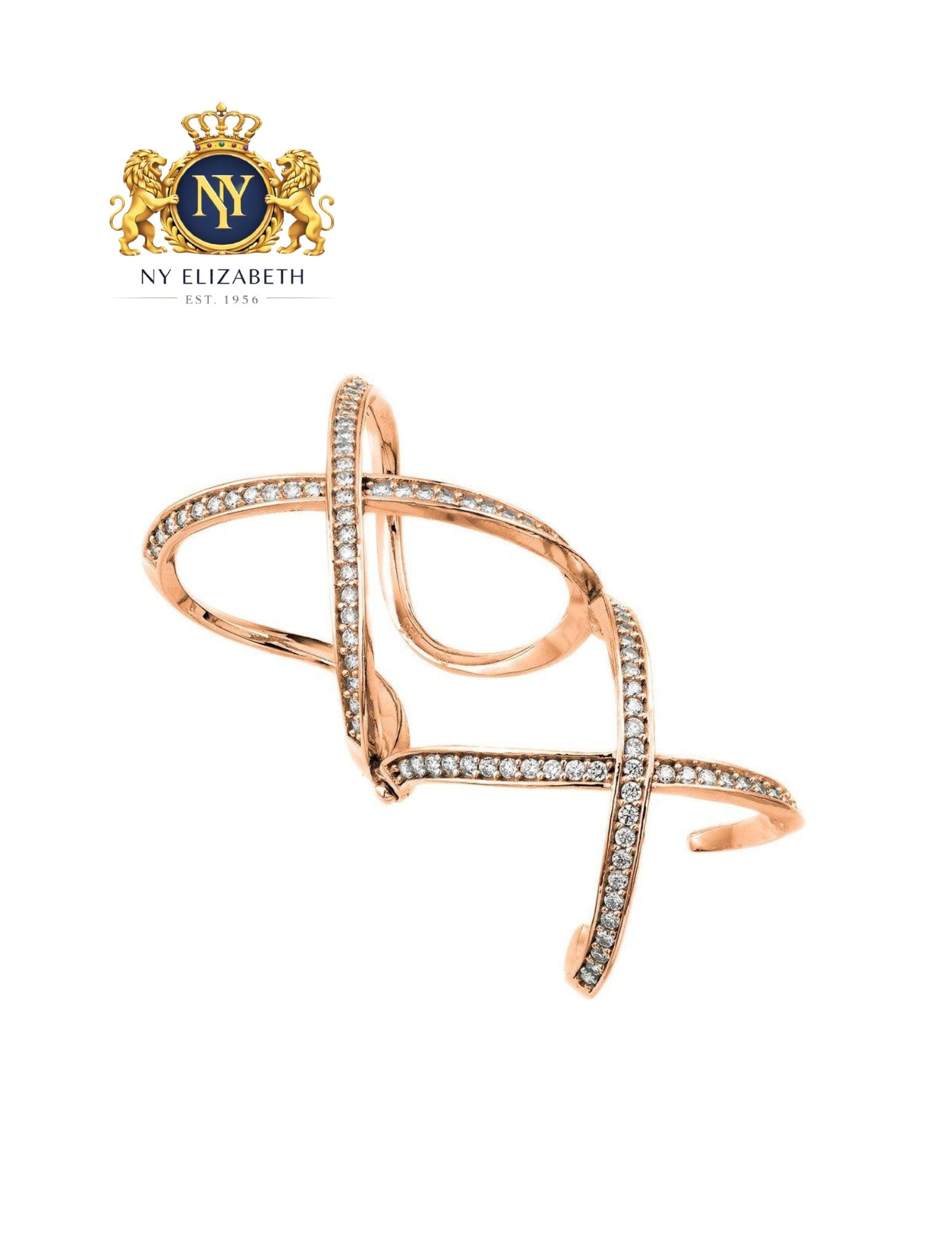 SILVER 925 ROSE GOLD PLATED KNUCKLE EXTENSION RING: Silver 925 Rose Gold Plated Knuckle Extension CZ Ring Metal: 925 Sterling Silver Plating: Nickel Free Rose Gold Plated Stone: CZ Stones Ring Size:: 8 US Accessories: None Notice: When purchasing pr