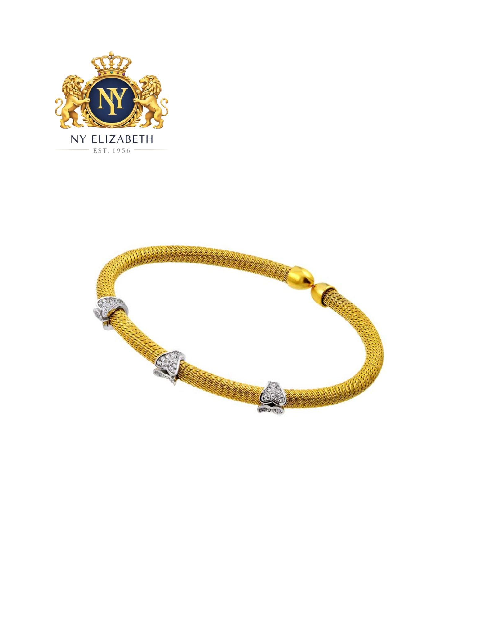 SILVER 925 GOLD PLATED THREE CLEAR BRACELET: Silver 925 Gold Plated Three Clear CZ Bracelet Metal: 925 Sterling Silver Plating: Black Rhodium and Gold Plated Stone: Cubic Zirconia Stones Length: None Accessories: None Notice: When purchasing