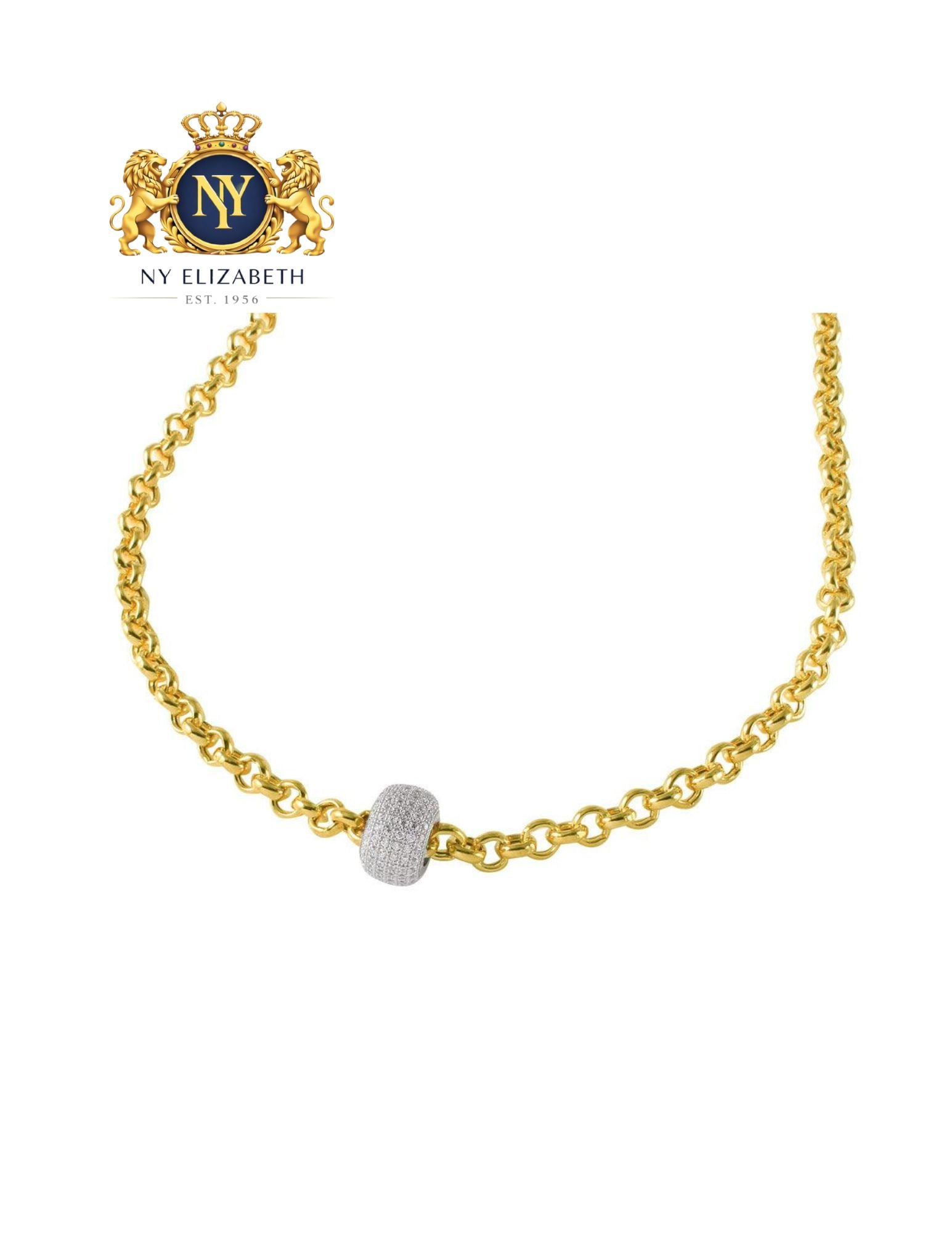 SILVER 925 GOLD PLATED ROLO CHAIN NECKLACE ROUND PENDANT: Silver 925 Gold Plated Rolo Chain Necklace CZ Round Pendant Metal: 925 Sterling Silver Plating: Nickel Free Gold Plated Length: None Accessories: None Notice: When purchasing pre-owned goods, please r