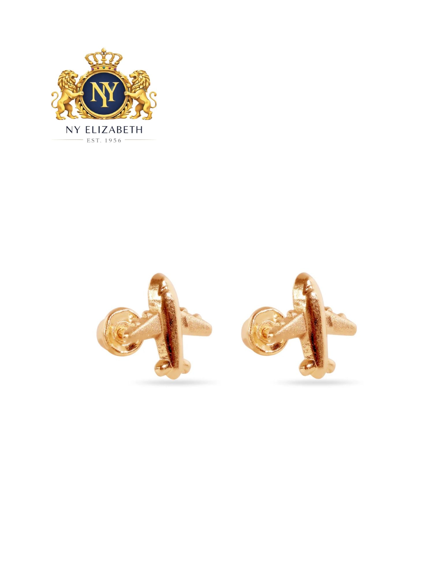 14 KARAT AIRPLANE SCREW BACK EARRINGS: 14 Karat Airplane Screw Back Earrings Metal: 14k Gold Dimensions: 7.7mm x 6.9mm Weight: 0.26 grams Length: None Accessories: None Notice: When purchasing pre-owned goods, please refer to the photos