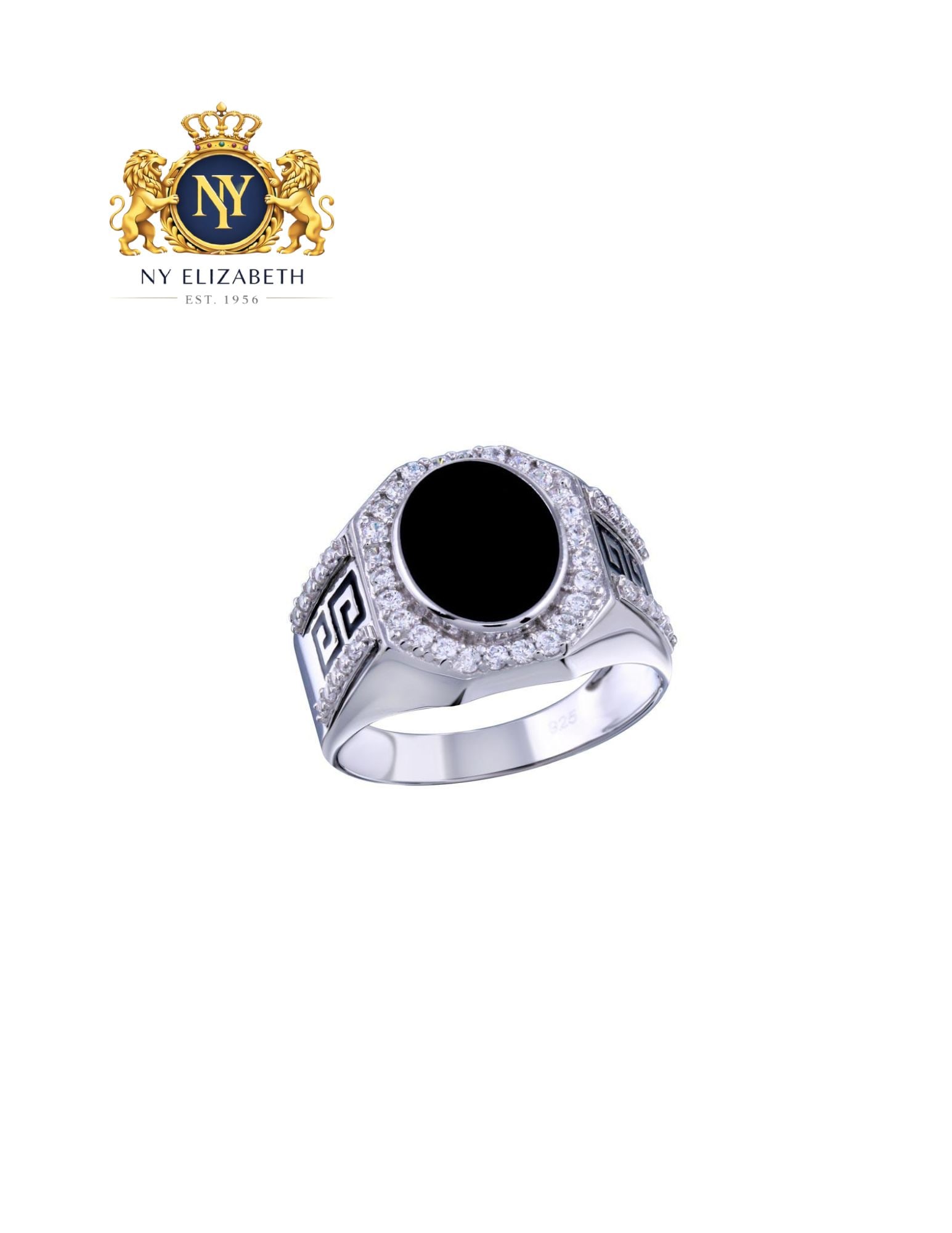 RHODIUM PLATED 925 STERLING SILVER MEN'S FLAT RING WITH CZ: Rhodium Plated 925 Sterling Silver Men's Flat Ring with CZ Metal: 925 Sterling Silver Plating: Nickel Free Gold Plated Stone: Cubic Zirconia Stones Ring Size:: 12 US Accessories: None Notice: When