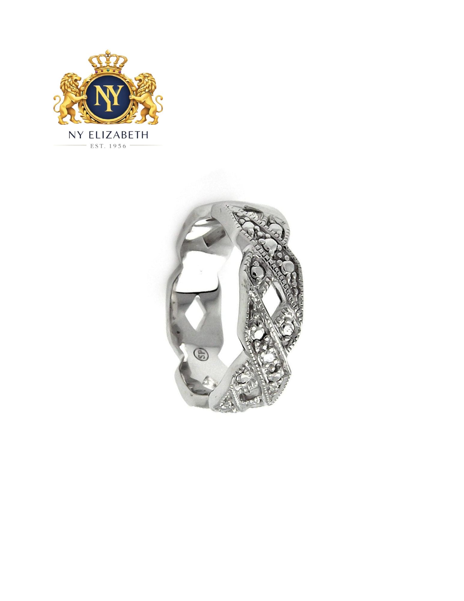 SILVER 925 RHODIUM PLATED RING - 3
