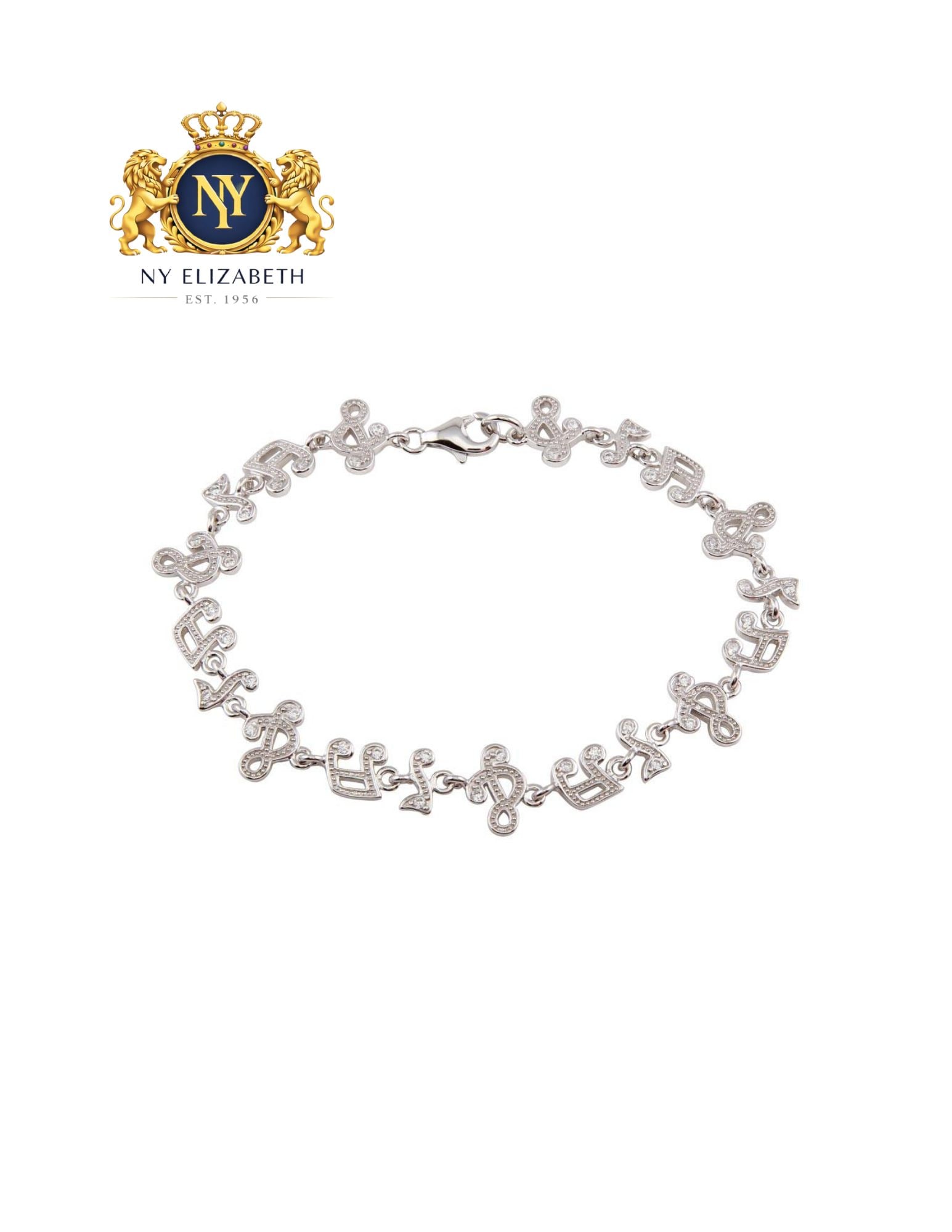 RHODIUM PLATED 925 STERLING SILVER BRACELET: Rhodium Plated 925 Sterling Silver CZ Bracelet Metal: 925 Sterling Silver Plating: Nickel Free Rhodium Plated Stone: Cubic Zirconia Stones Dimensions: 10mm Length: None Accessories: None Notice: When