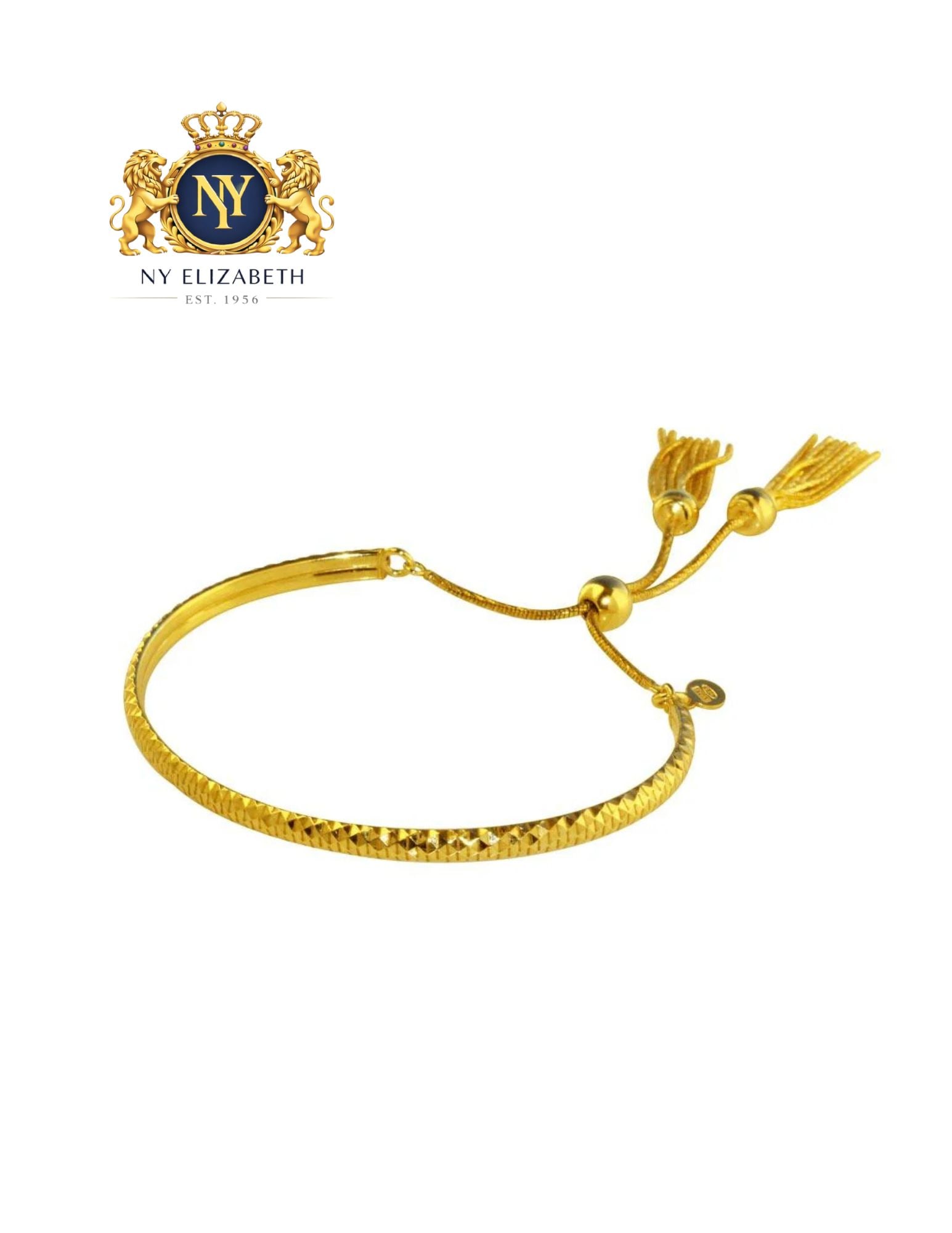 GOLD PLATED 925 STERLING SILVER DC BRACELET WITH TASSEL: Gold Plated 925 Sterling Silver DC Bracelet with Tassel Metal: Adjustable Plating: Nickel Free Gold Plated Weight: 8.3 grams Length: Adjustable Accessories: None Notice: When purchasing pre-owned