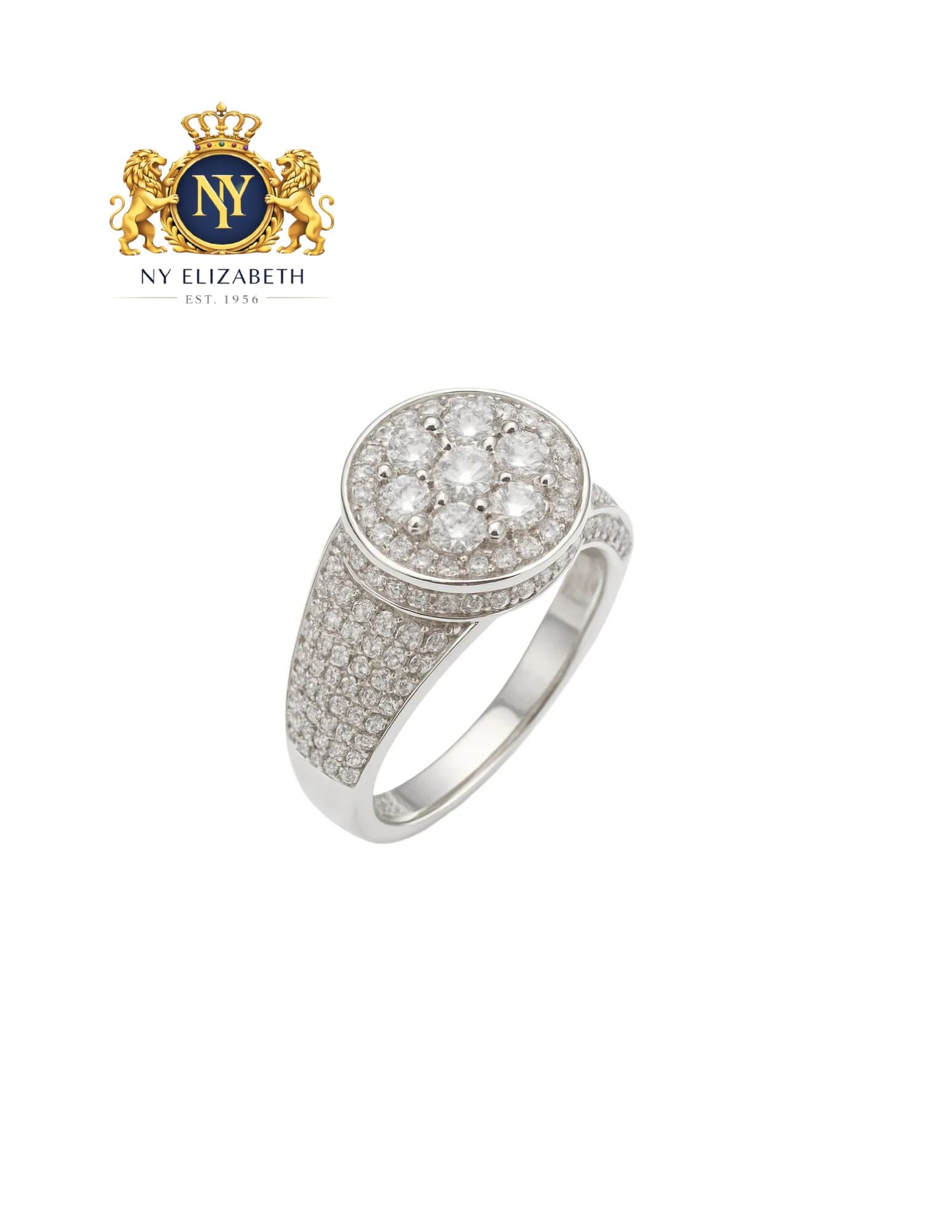 RHODIUM PLATED 925 STERLING SILVER MEN'S CLASSIC MOISSANITE RING: Rhodium Plated 925 Sterling Silver Men's Classic Moissanite Ring Metal: 925 Sterling Silver Plating: Nickel Free Rhodium Plated Stone: Moissanite stones Ring Size:: 11 US Accessories: None Notice: