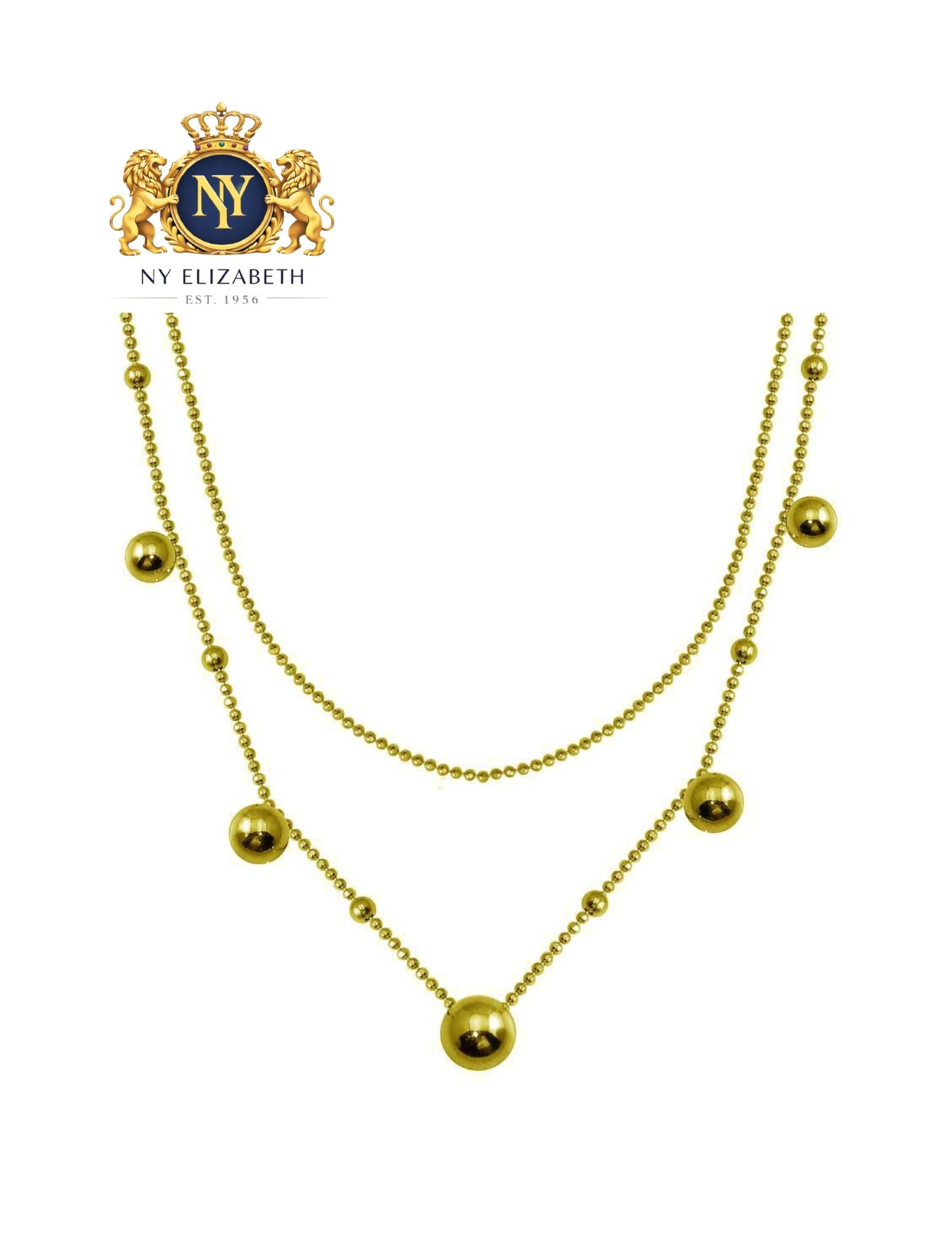 GOLD PLATED 925 STERLING SILVER MULTI BEADED NECKLACE: Gold Plated 925 Sterling Silver Multi Beaded Necklace Metal: 925 Sterling Silver Plating: Nickel Free Rhodium Plated Length: 16 + 2 Inches Extension Accessories: None Notice: When purchasing pre-owned