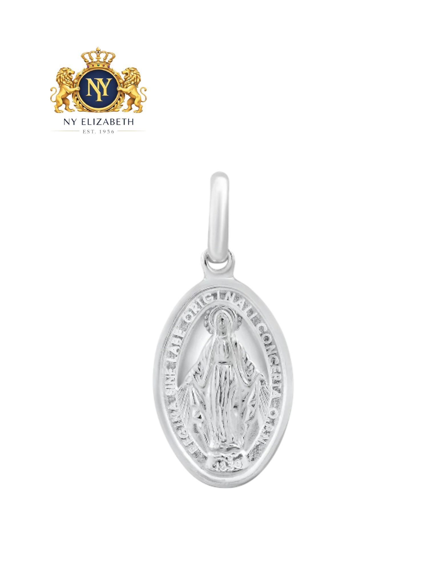 RHODIUM PLATED 925 STERLING SILVER: Rhodium Plated 925 Sterling Silver Metal: 925 Sterling Silver Plating: Rhodium Plated Dimensions: 20.7mm x 30mm Length: None Accessories: None Notice: When purchasing pre-owned goods, please refer