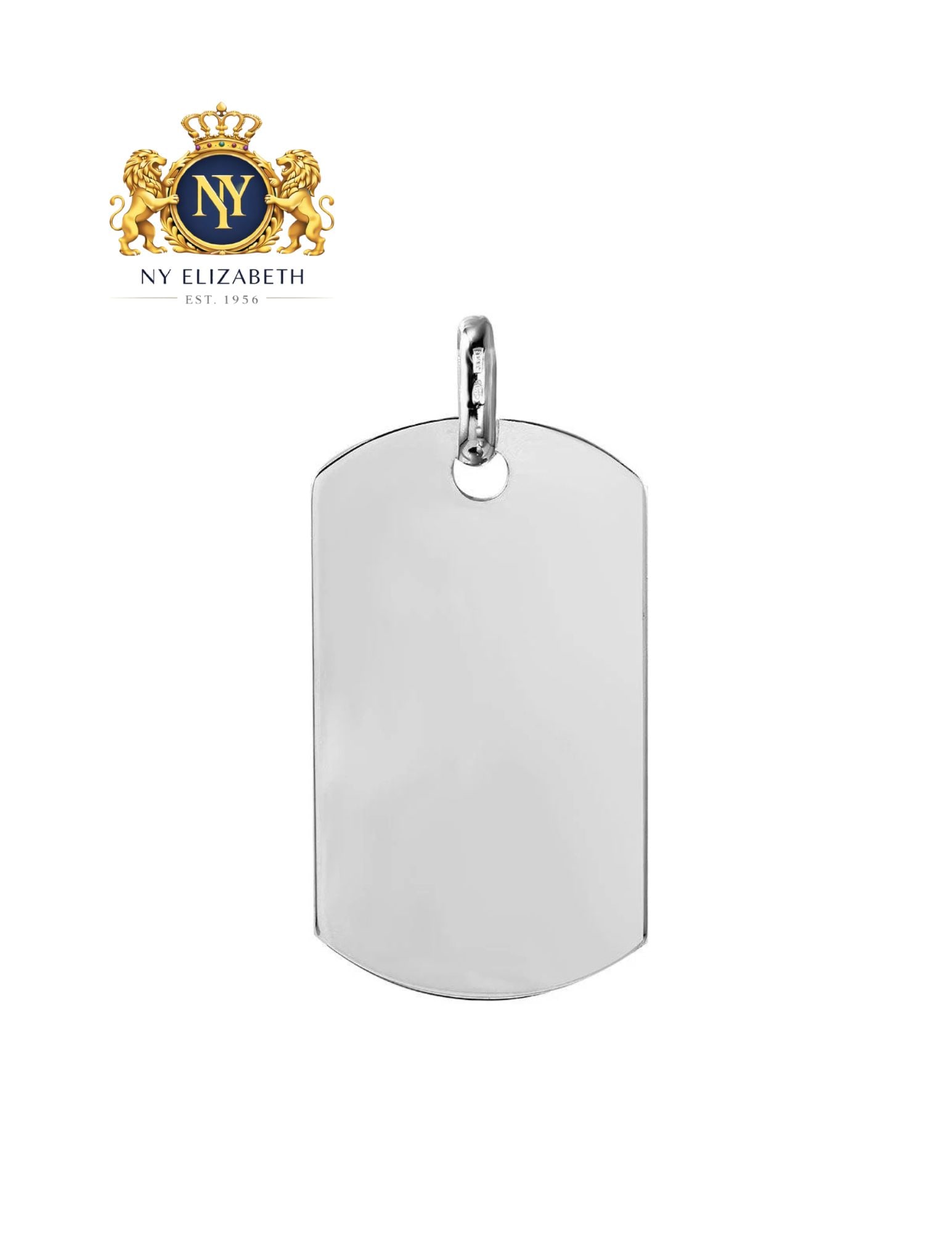 SILVER 925 PLAIN DOGTAG: Silver 925 Plain Dogtag Metal: 925 Sterling Silver Plating: Non-Plated Dimensions: 50mm x 29mm Weight: 14.3grams Length: None Accessories: None Notice: When purchasing pre-owned goods, ple
