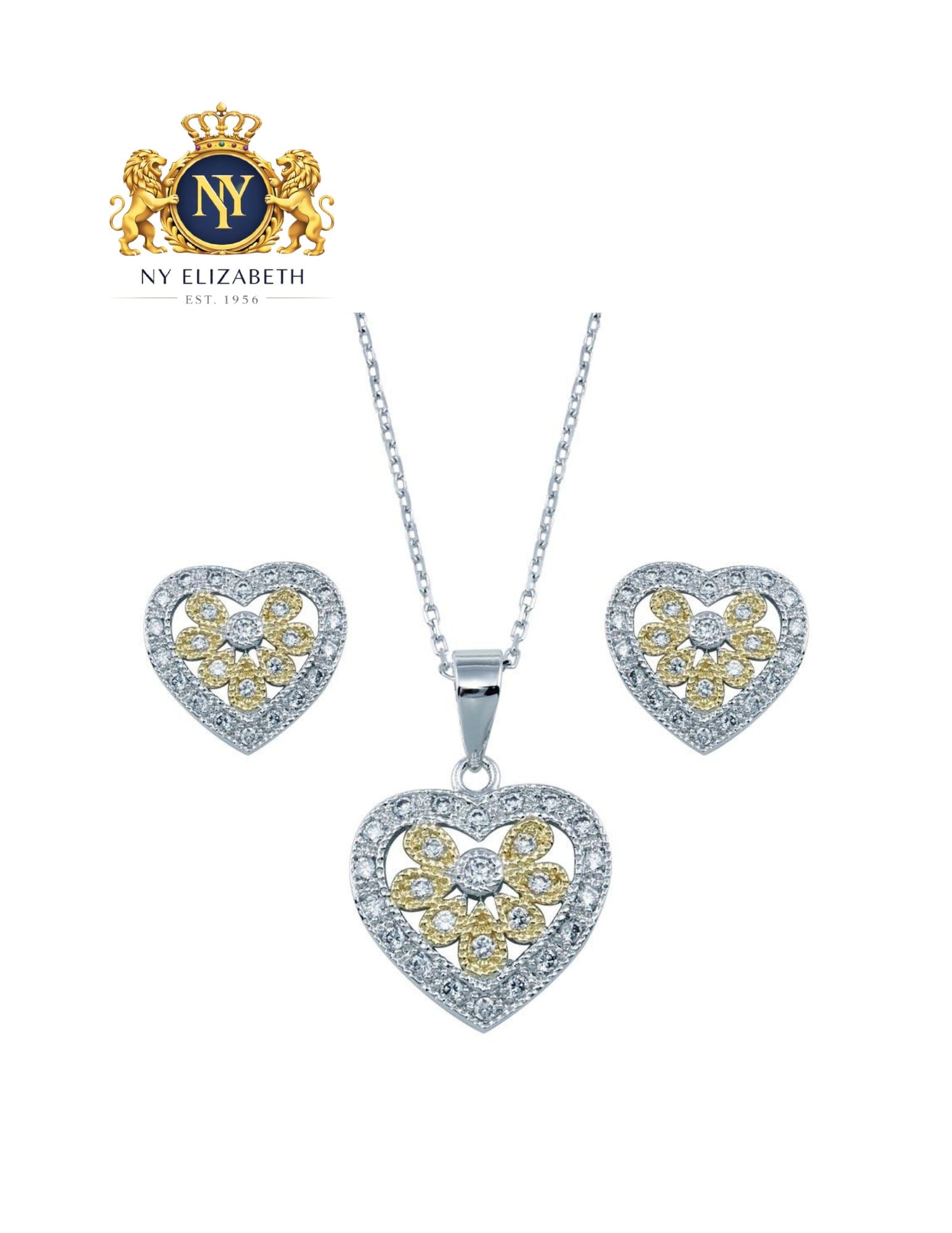 RHODIUM PLATED 925 STERLING SILVER MULTI COLORED HEART SET: Rhodium Plated 925 Sterling Silver Multi Colored Heart CZ Set Metal: 925 Sterling Silver Plating: Nickel Free Rhodium Plated Stone: CZ Stones Dimensions: Earring Dimensions 13mm x 14mmPendant Dimensio