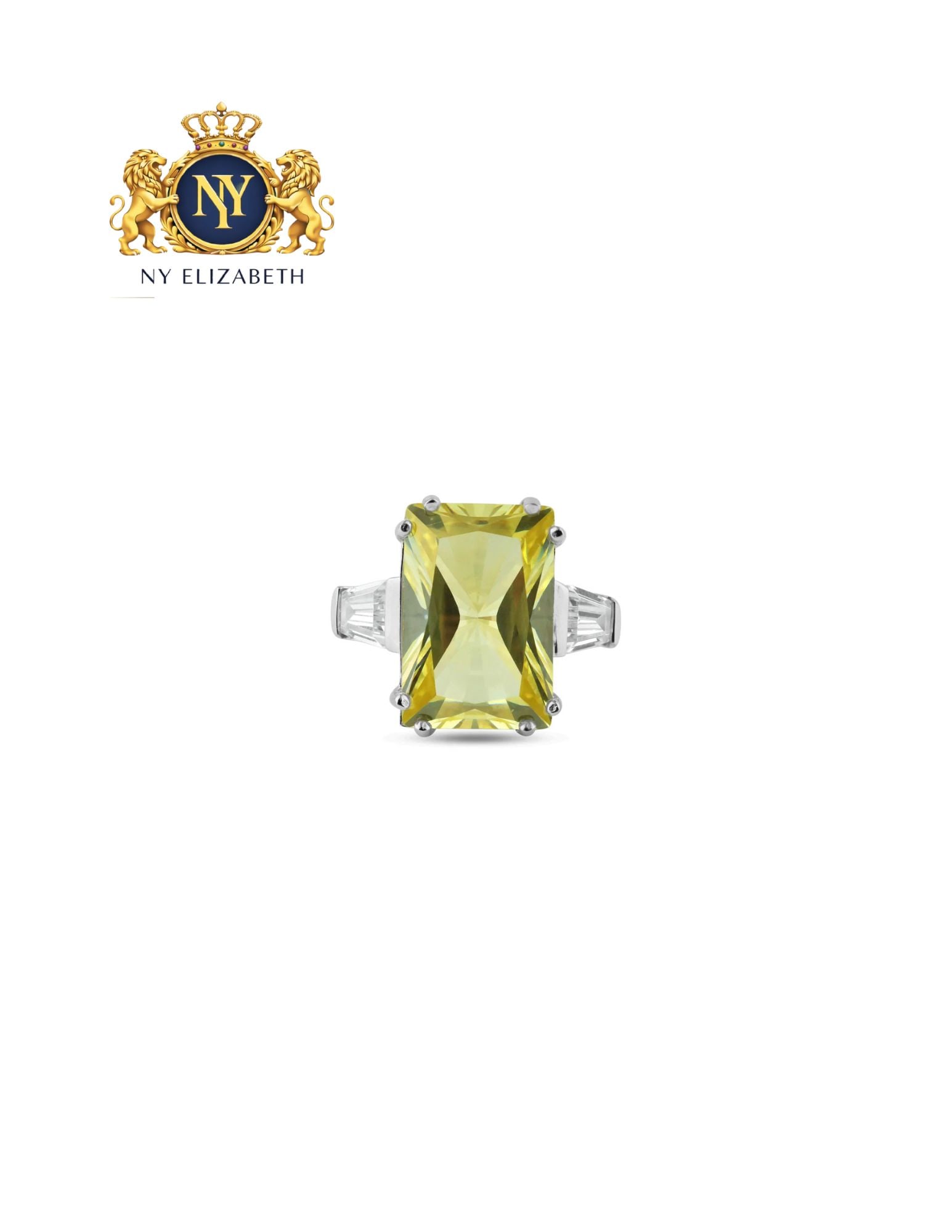 SILVER 925 RHODIUM PLATED YELLOW CENTER AND CLEAR RING: Silver 925 Rhodium Plated Yellow Center and Clear CZ Ring Metal: 925 Sterling Silver Plating: Nickel Free Rhodium Plated Ring Size:: 6 US Accessories: None Notice: When purchasing pre-owned goods, ple