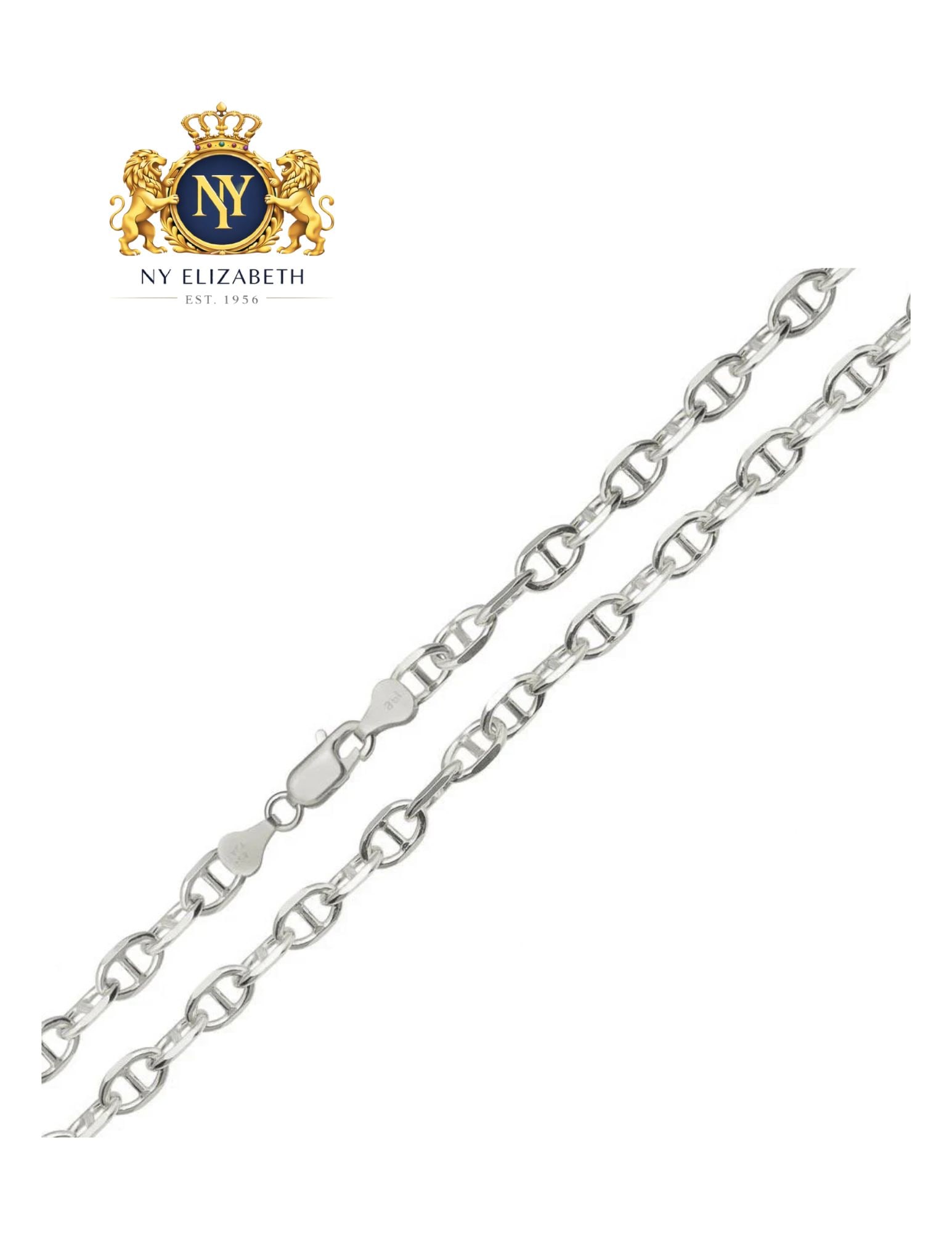 925 STERLING SILVER CROSS MARINA CHAIN OR BRACELET: 925 Sterling Silver Cross Marina Chain or Bracelet Metal: 925 Sterling Silver Plating: Basic Non-Plated Weight: 26.1 grams Length: 20Inches Accessories: None Notice: When purchasing pre-owned goods