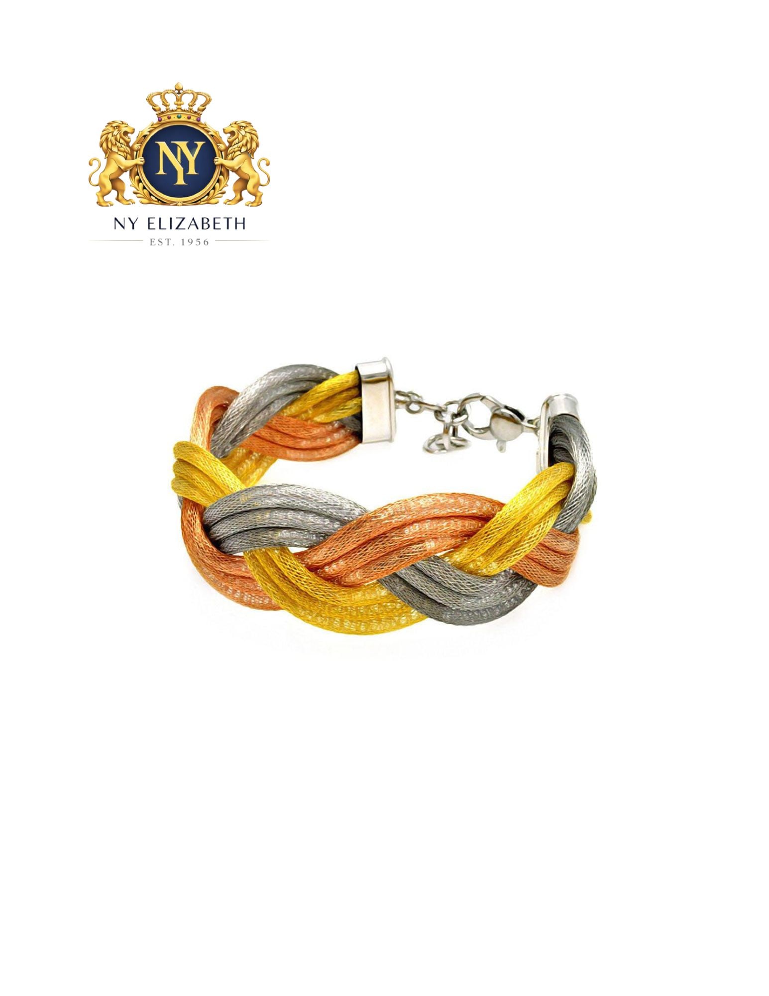 CLEARANCE - SILVER 925 GOLD AND ROSE GOLD AND RHODIUM PLATED BRACELET: Clearance - Silver 925 Gold and Rose Gold and Rhodium Plated Bracelet Metal: 925 Sterling Silver Plating: 3 Toned (Rhodium, Gold, Rose Gold Plated) Length: 7-8 Inches Adjustable Accessories: None Noti