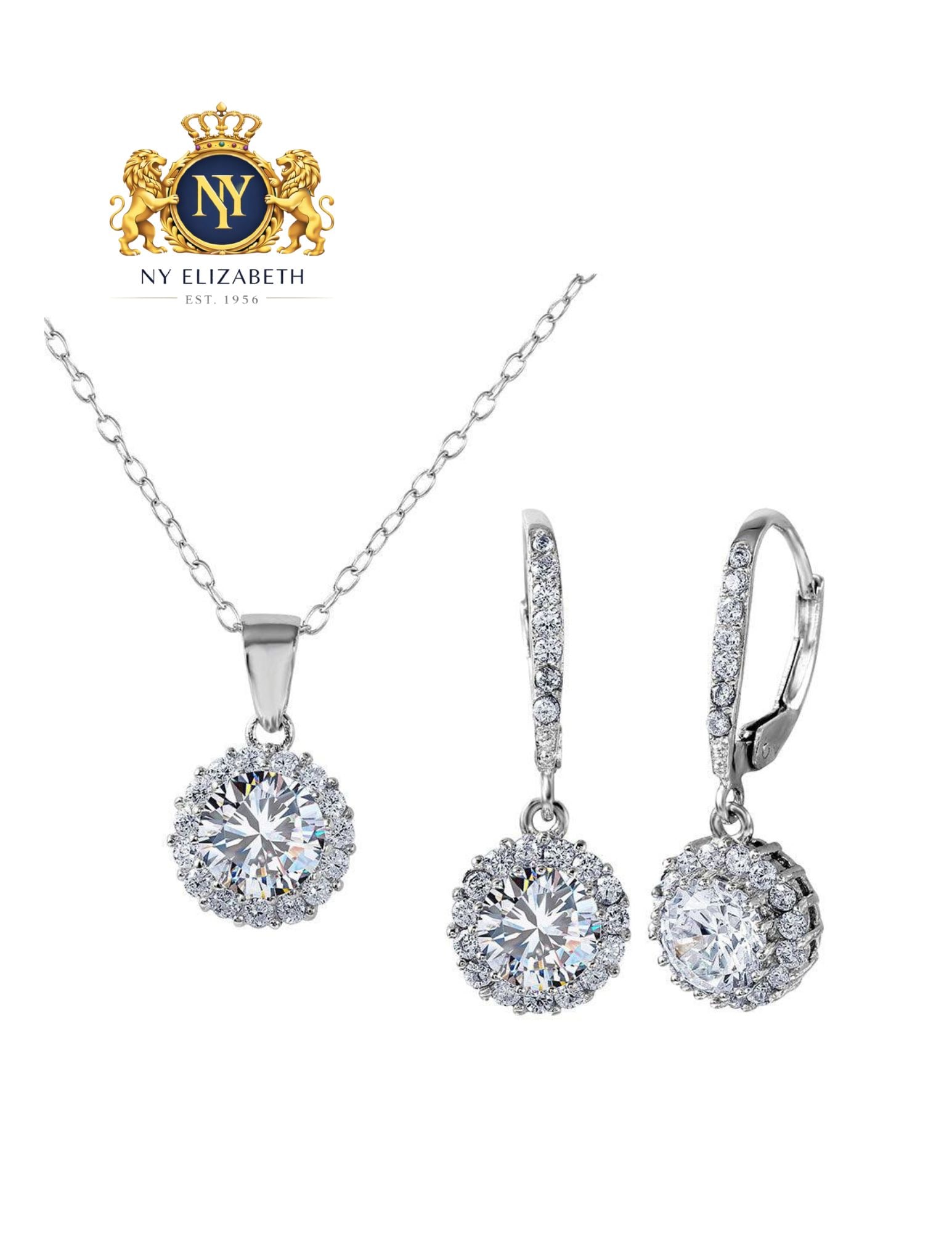 SILVER 925 RHODIUM PLATED HALO SET: Silver 925 Rhodium Plated Halo Set Metal: 925 Sterling Silver Plating: Nickel Free Rhodium Plated Stone: Cubic Zirconia Stones Dimensions: Halo Dimension: 10.2mm Length: None Accessories: None