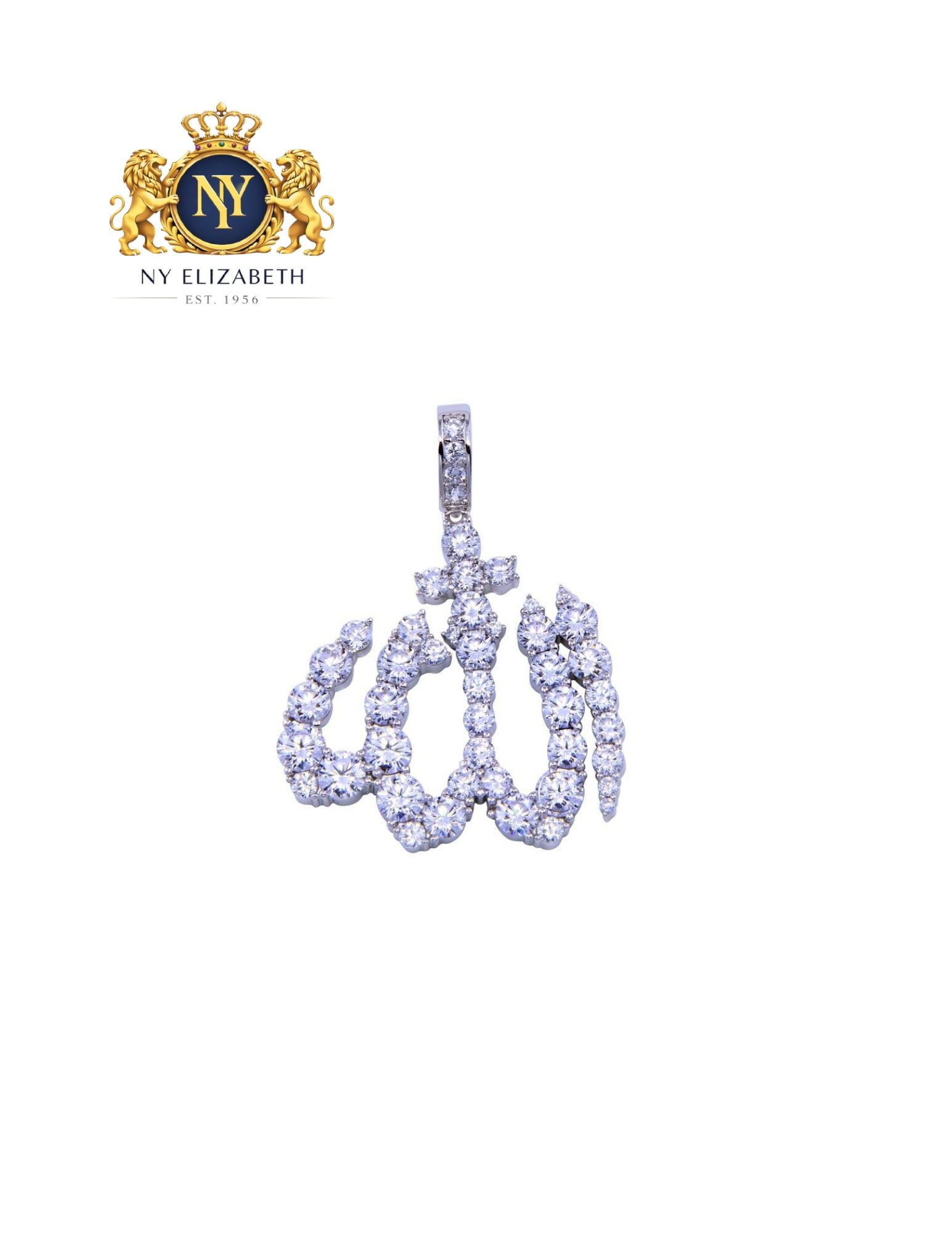 RHODIUM PLATED 925 STERLING SILVER PENDANT: Rhodium Plated 925 Sterling Silver CZ Pendant Metal: 925 Sterling Silver Plating: Rhodium Plated Stone: Clear CZ Stones Dimensions: 33.2mm x 32.1mm Length: None Accessories: None Notice: When