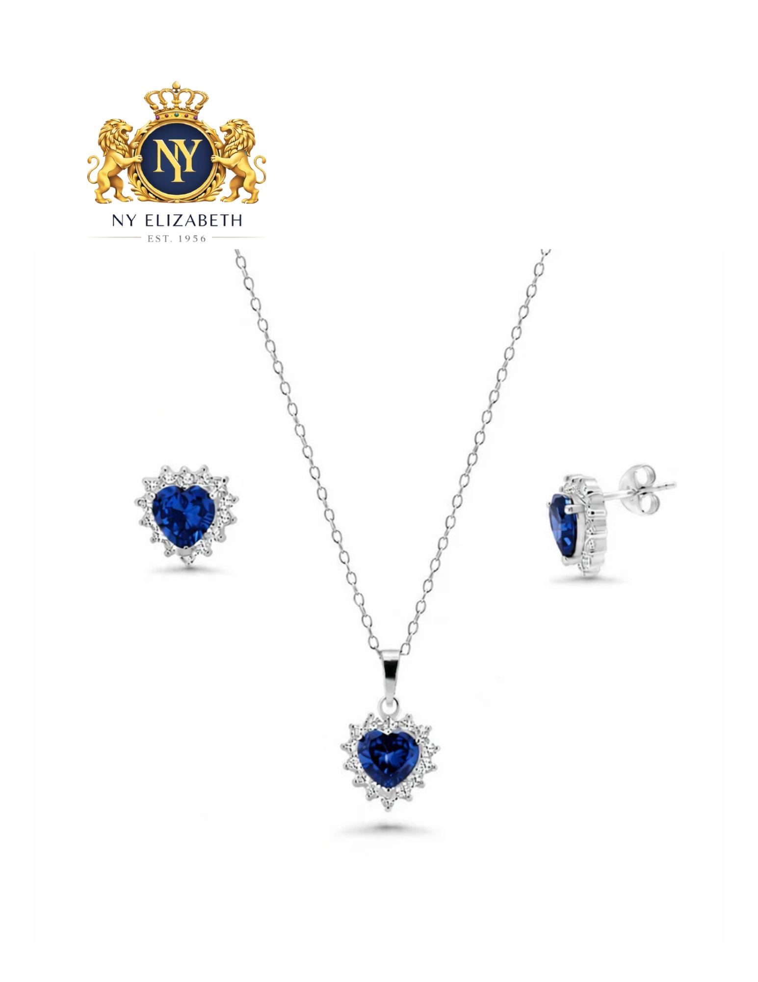 RHODIUM PLATED 925 SILVER BIRTHSTONE EARRING AND NECKLACE SET: Rhodium Plated 925 Silver CZ Birthstone Earring and Necklace Set Metal: 925 Sterling Silver Plating: Nickel Free Rhodium Plated Stone: Clear & Colored Cubic Zirconia Dimensions: Pendant: 11.5mm, Earri