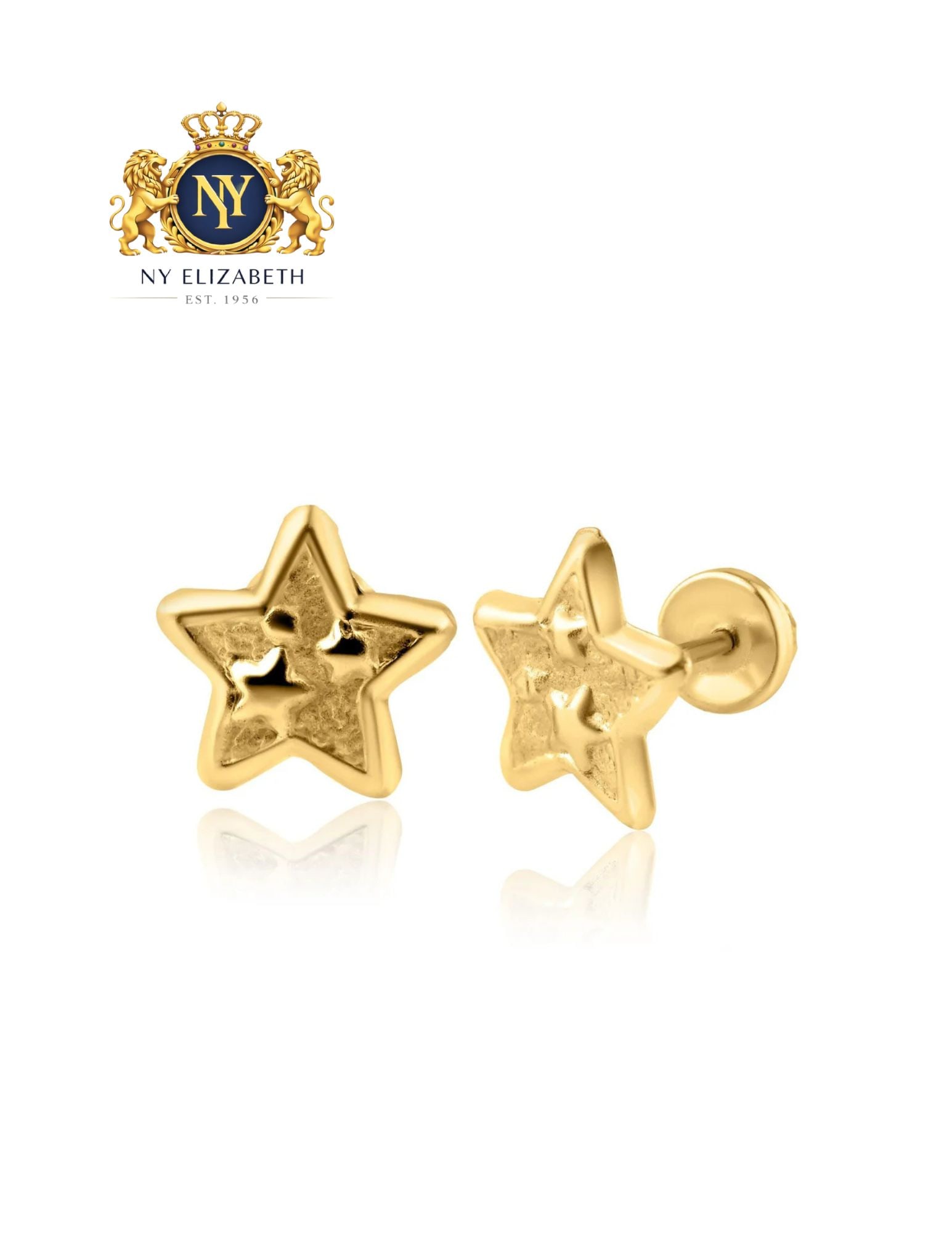 14 KARAT YELLOW GOLD STAR SCREW BACK EARRING: 14 Karat Yellow Gold Star Screw Back Earring Metal: 14 Karat Gold Dimensions: 7.2mm Length: None Accessories: None Notice: When purchasing pre-owned goods, please refer to the photos of the items to c