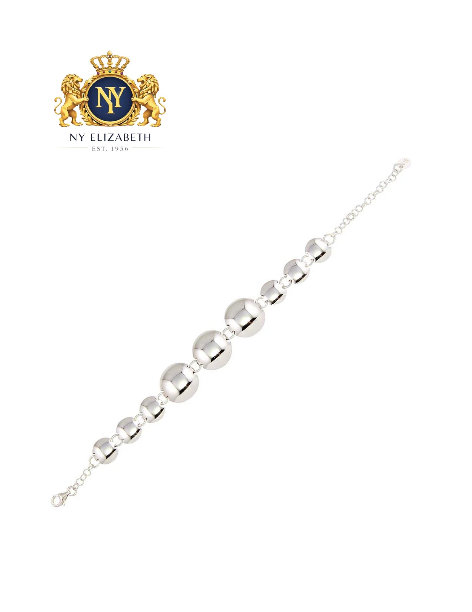 RHODIUM PLATED 925 STERLING SILVER SMALL AND LARGE CIRCLE BRACELET: Rhodium Plated 925 Sterling Silver Small and Large Circle Bracelet Metal: 925 Sterling Silver Plating: Nickel Free Rhodium Plated Dimensions: 10mm and 18mm Discs Length: Bracelet Length: 10Inches to 1