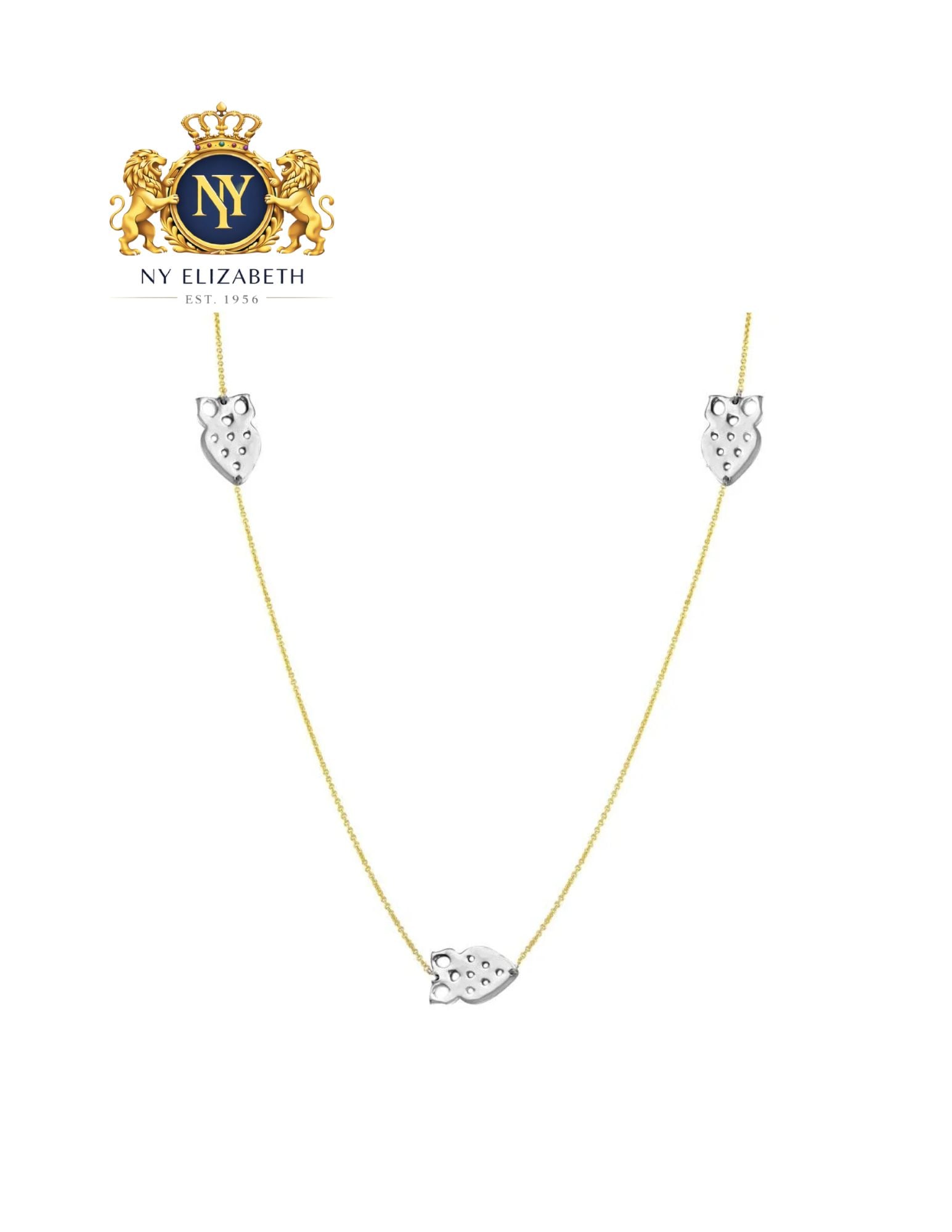TWO-TONE 925 STERLING SILVER GOLD PLATED 5 OWL NECKLACE (1 of 2)