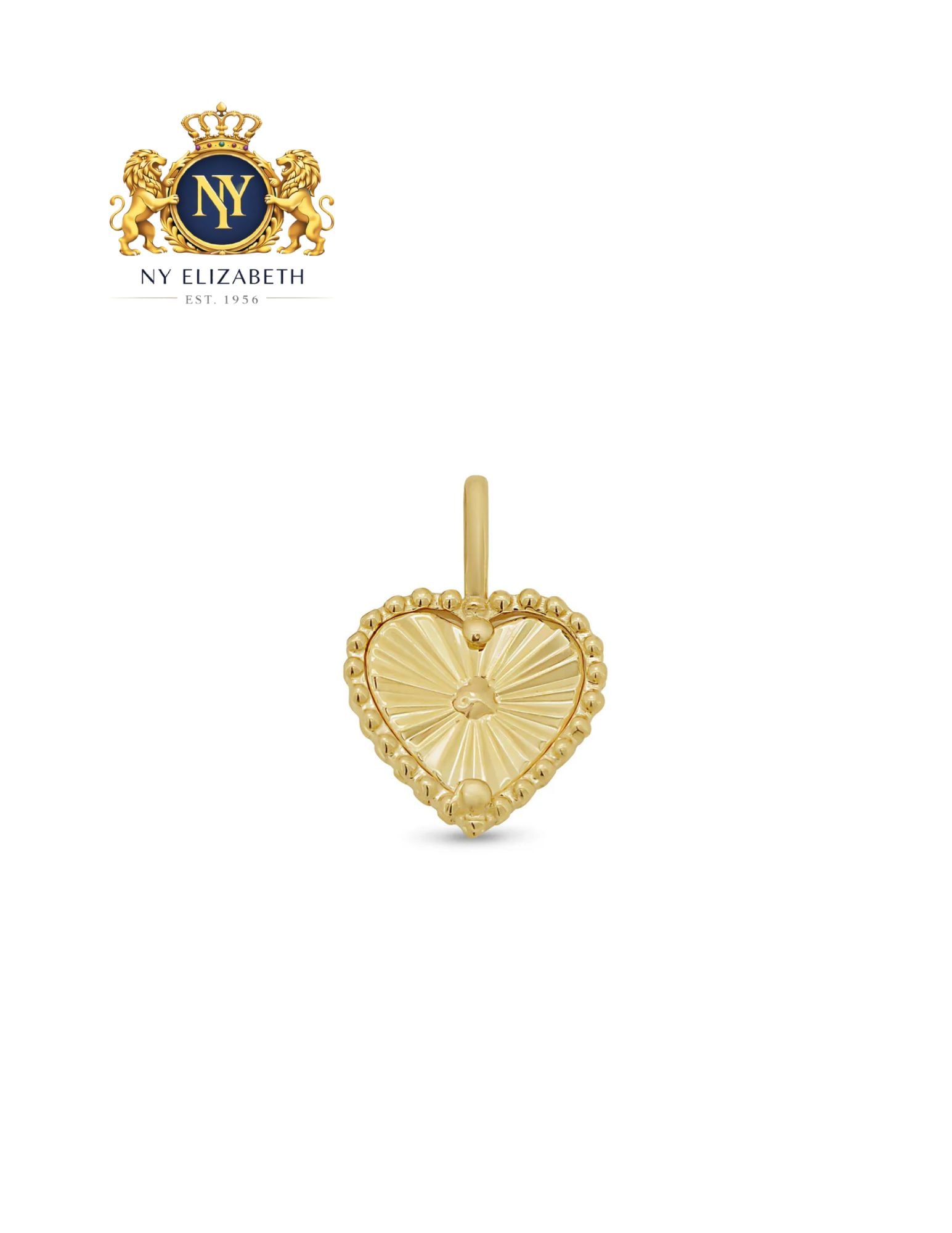 14 KARAT YELLOW GOLD DIAMOND CUT BEADED HEART PENDANT: 14 Karat Yellow Gold Diamond Cut Beaded Heart Pendant Metal: 14 Karat Gold Dimensions: 9mm Weight: 0.48 grams Length: None Accessories: None Notice: When purchasing pre-owned goods, please refer to