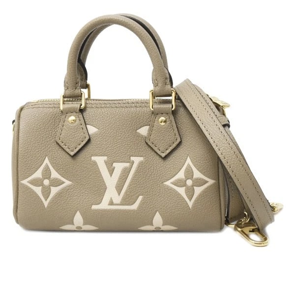 LOUIS VUITTON NANO SPEEDY MONOGRAM EMPREINTE: Louis Vuitton Nano Speedy Monogram Empreinte Brand: LOUIS VUITTON Type/Style: Handbag Material: Monogram Empreinte Color: None Size: W:16cm x H:10cm x D:7.5cm Accessories: None Accessories Notice: