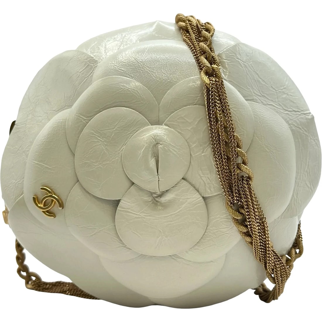 CHANEL CAMELLIA CHAIN WHITE SHOULDER BAG: CHANEL Camellia Chain White Shoulder Bag Brand: CHANEL Type/Style: Shoulder Bag Material: Leather Color: white Size: W: 16cm / H: 16.5cm Accessories: None Accessories Notice: When purchasing