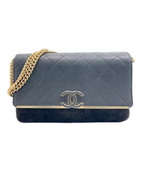 CHANEL MATELASSE MATERIAL CHAIN SHOULDER BAG: CHANEL Matelasse Material Chain Shoulder Bag Brand: CHANEL Type/Style: Shoulder Bag Material: Caviar Skin X Suede Color: Black Size: H:17.0cm / W:26.0cm / D:4.5cm Accessories: None Accesso
